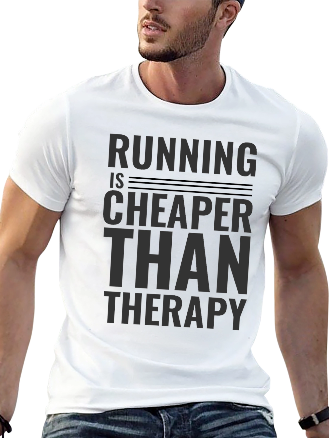 Running is Cheaper Than Therapy T-Shirt
