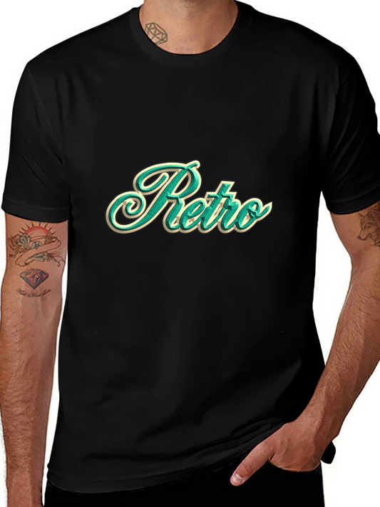 Retro Graphic Tee - Vintage Style Cotton T-Shirt