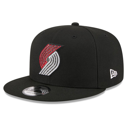 Men's Portland Trail Blazers New Era Black 2026 NBA Draft Crystal 9FIFTY Snapback Hat
