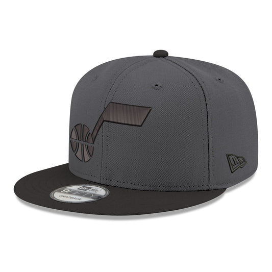 Men's Utah Jazz New Era Gray/Black Logo 2-Tone 9FIFTY Snapback Hat