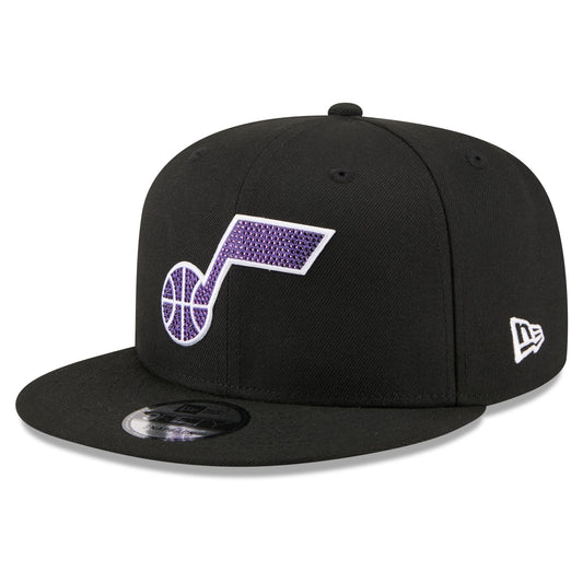 Men's Utah Jazz New Era Black 2026 NBA Draft Crystal 9FIFTY Snapback Hat