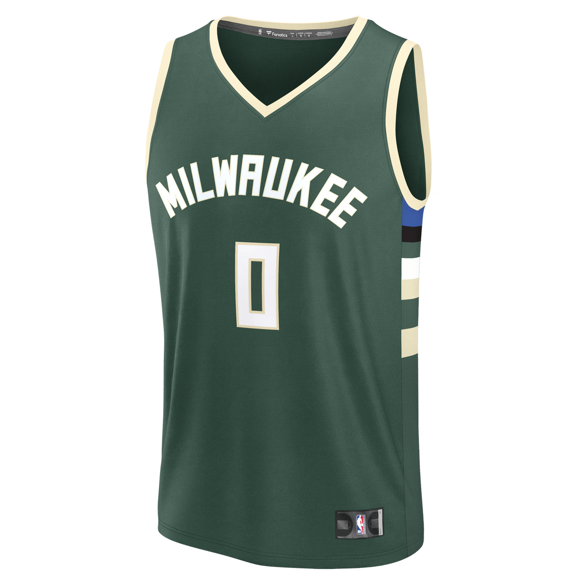 Youth Milwaukee Bucks Brayden Burries Fanatics Hunter Green Fast Break Replica Jersey - Icon Edition