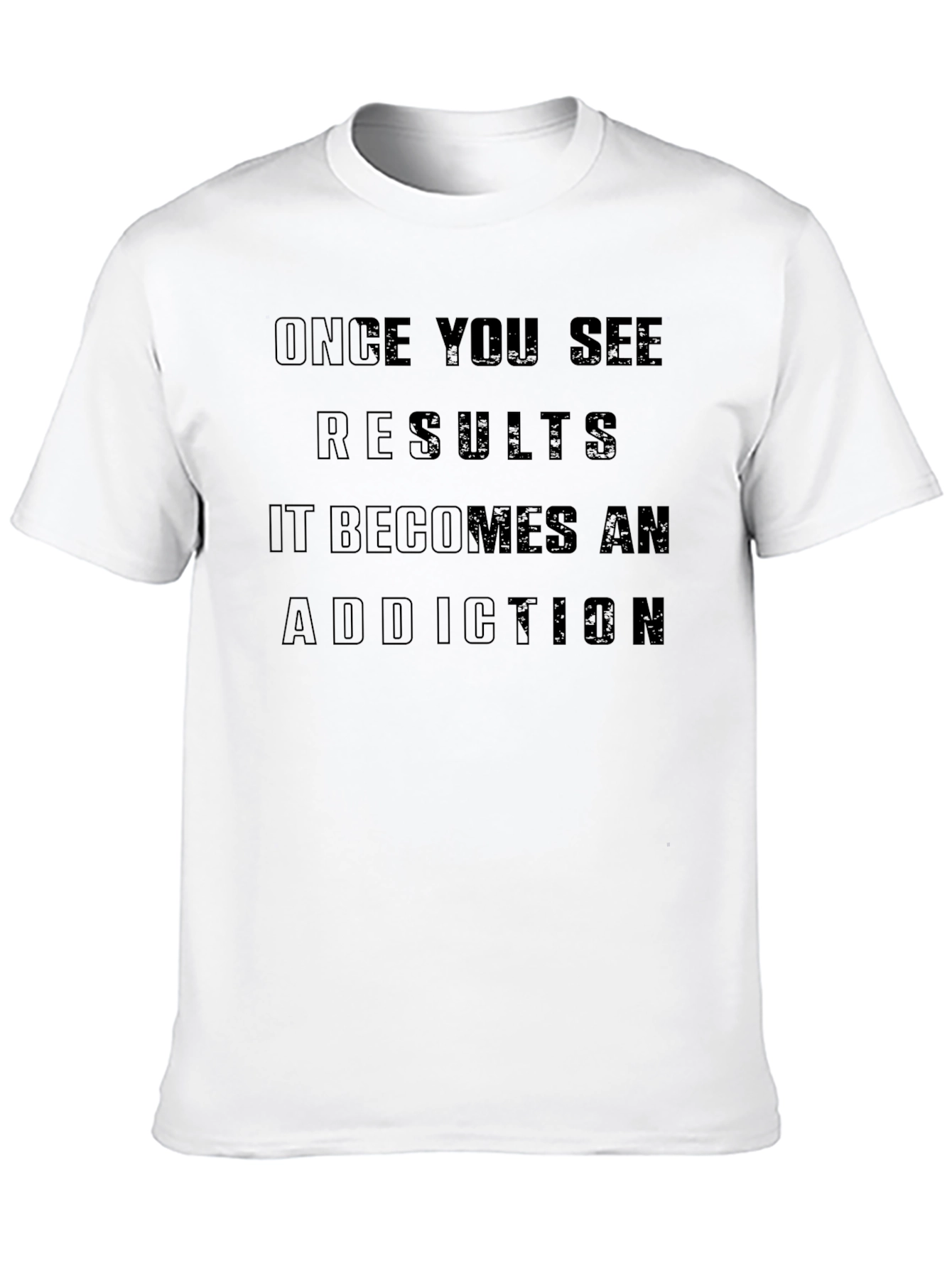Results Addiction Black T-Shirt