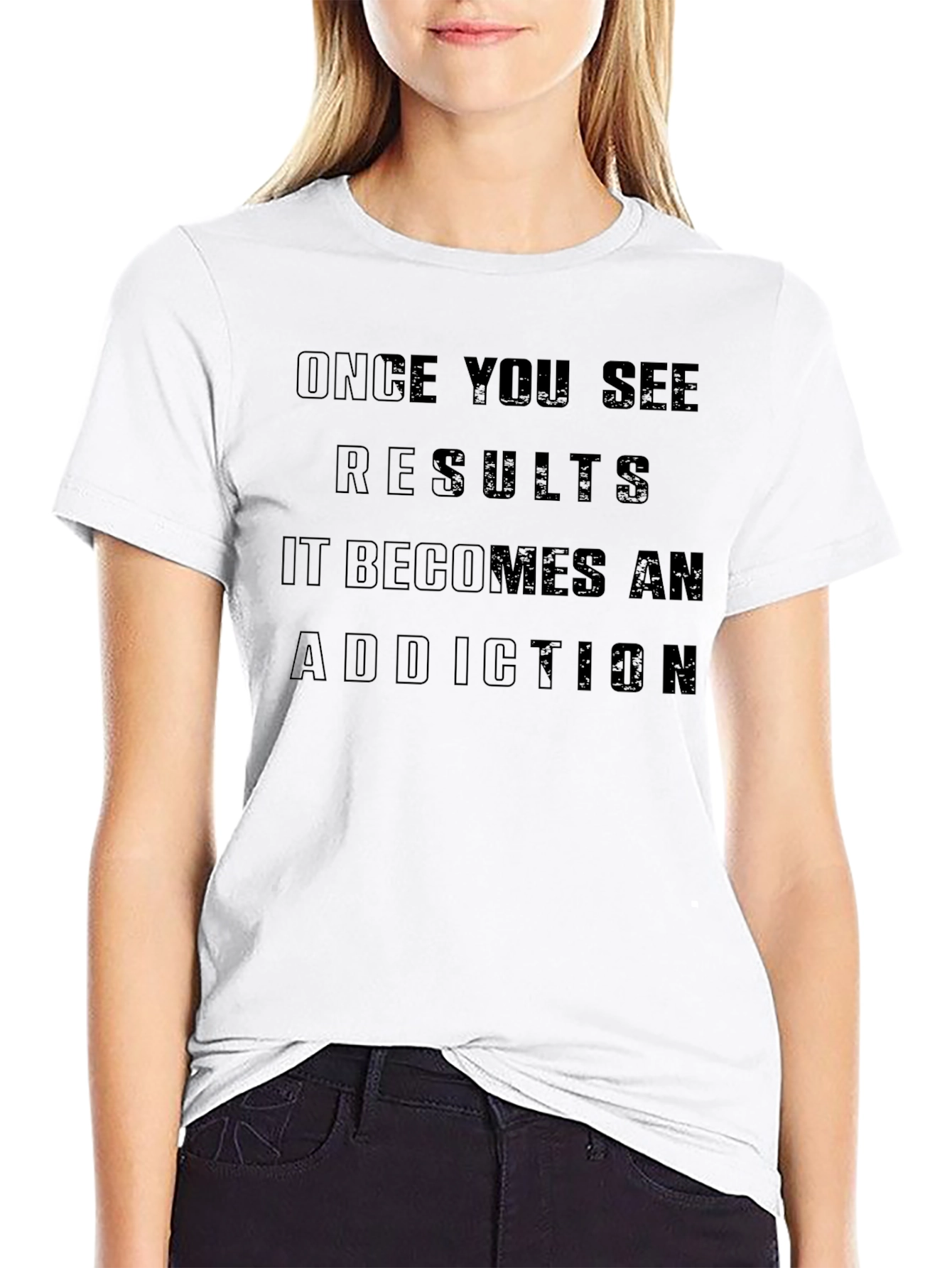 Results Addiction Black T-Shirt