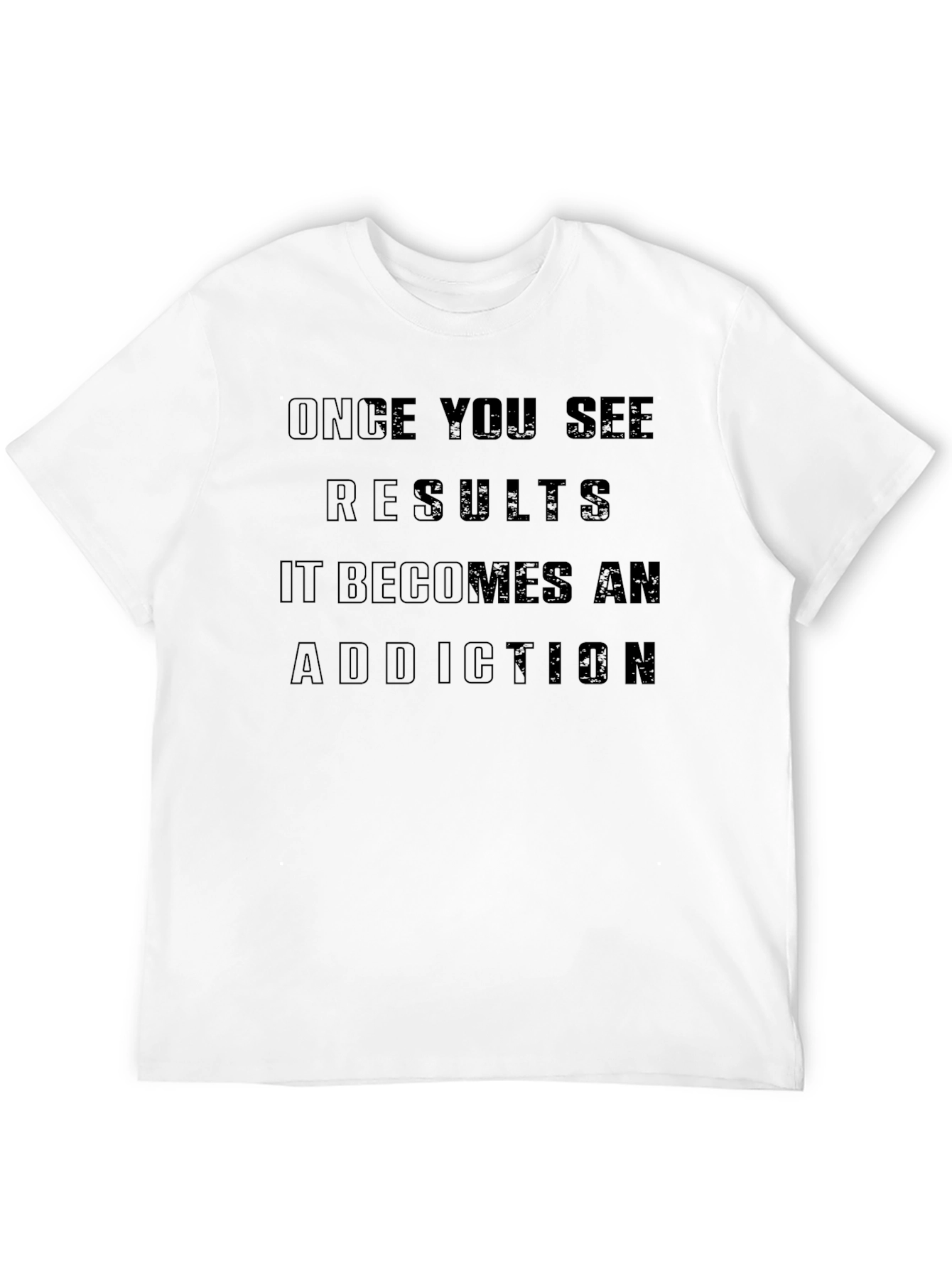 Results Addiction Black T-Shirt