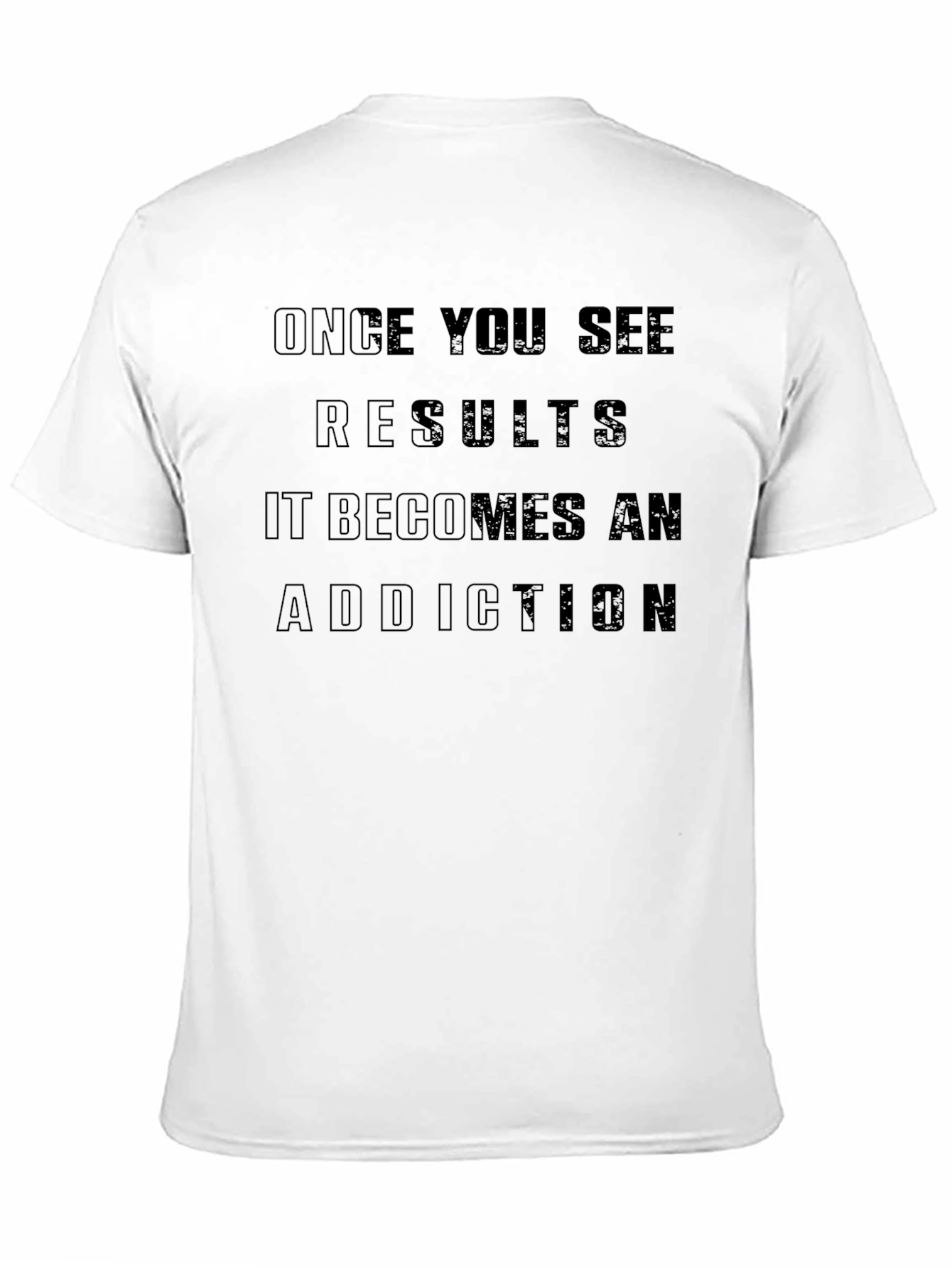 Results Addiction Black T-Shirt