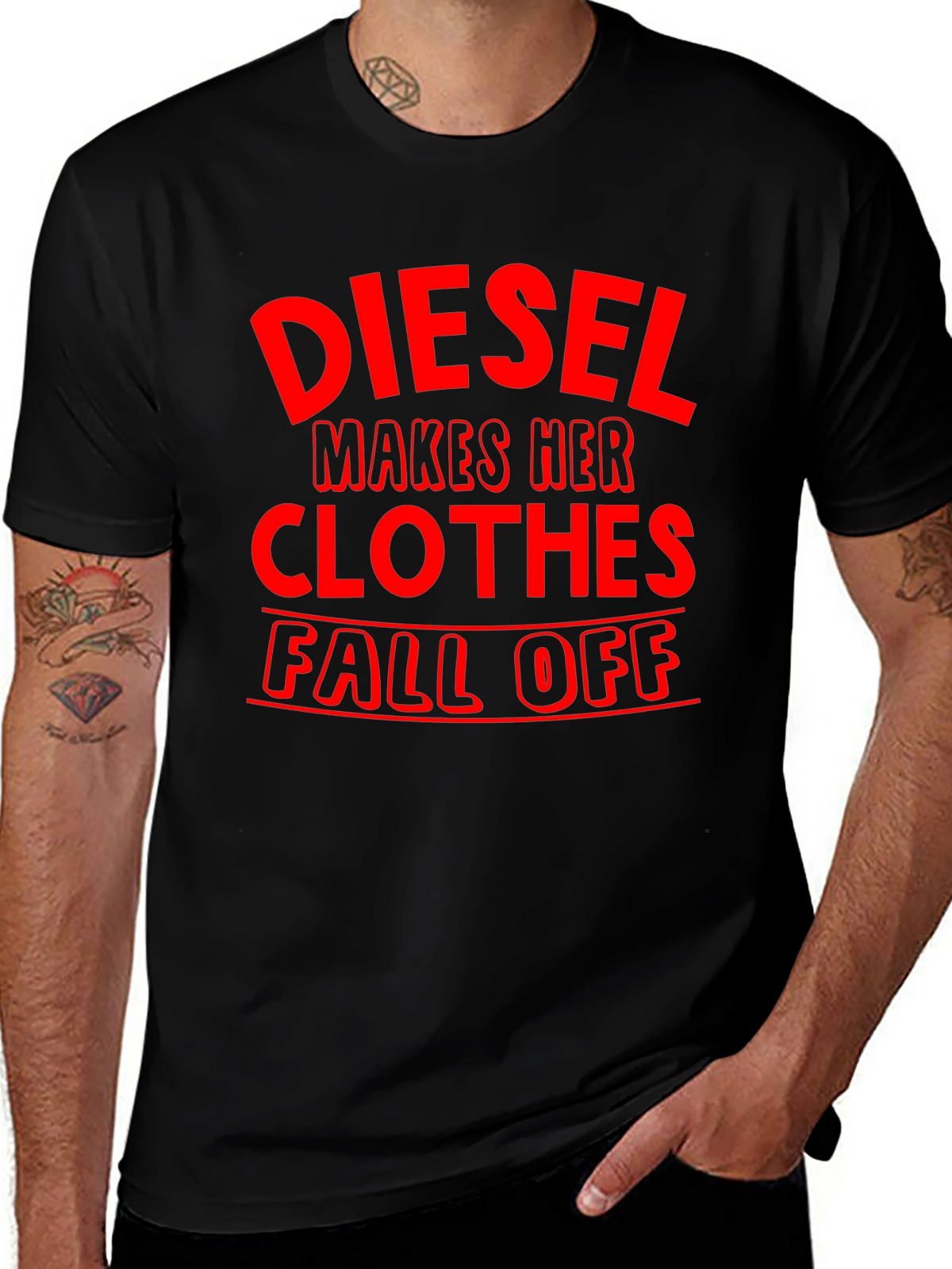 Diesel Makes Her Clothes Fall Off T-Shirt
