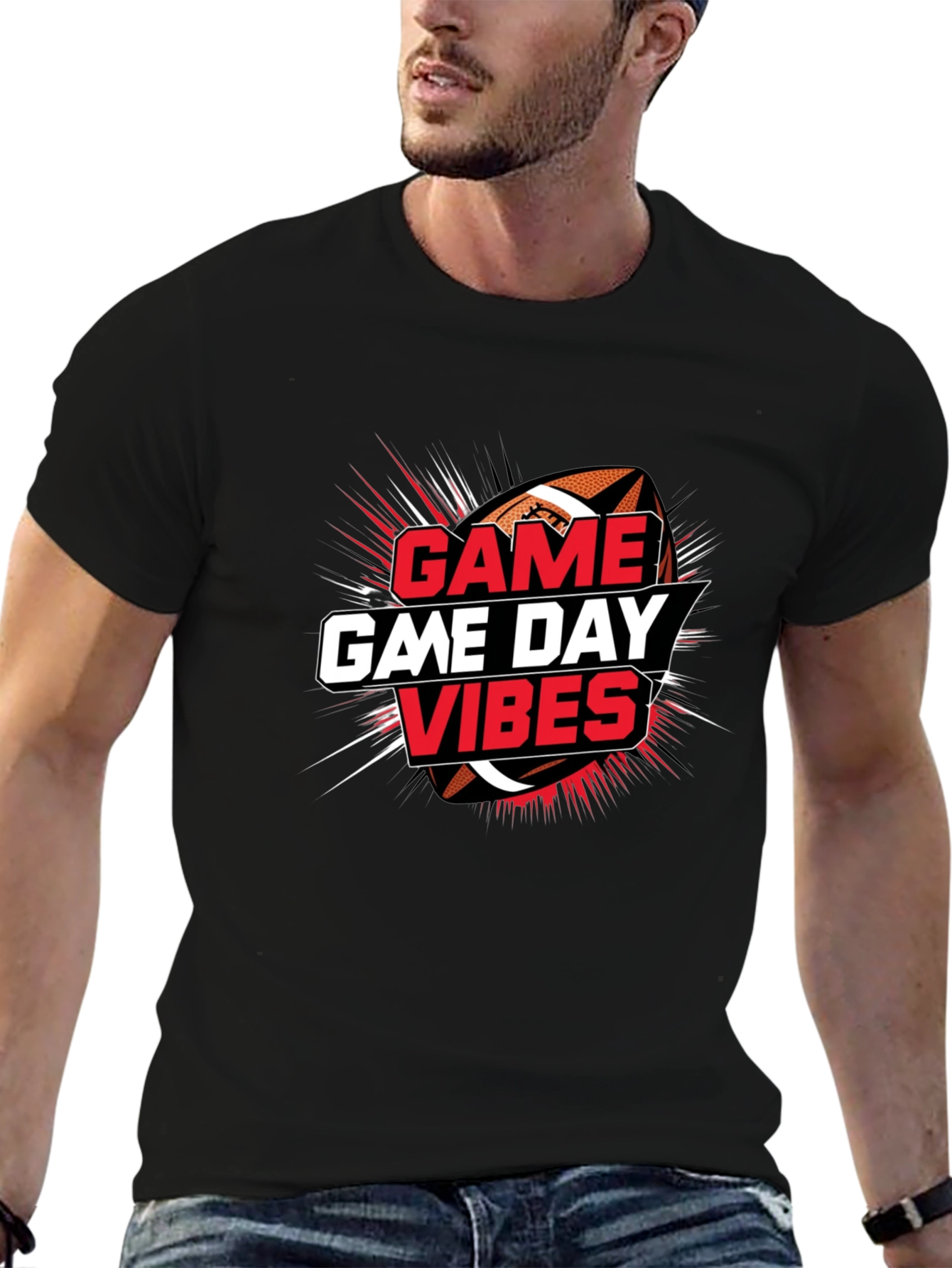 Game Day Vibes Football Graphic Tee