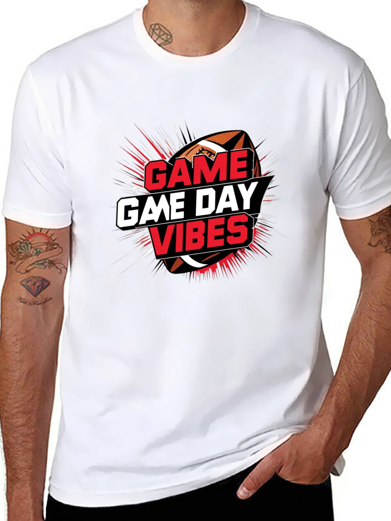 Game Day Vibes Football Graphic Tee