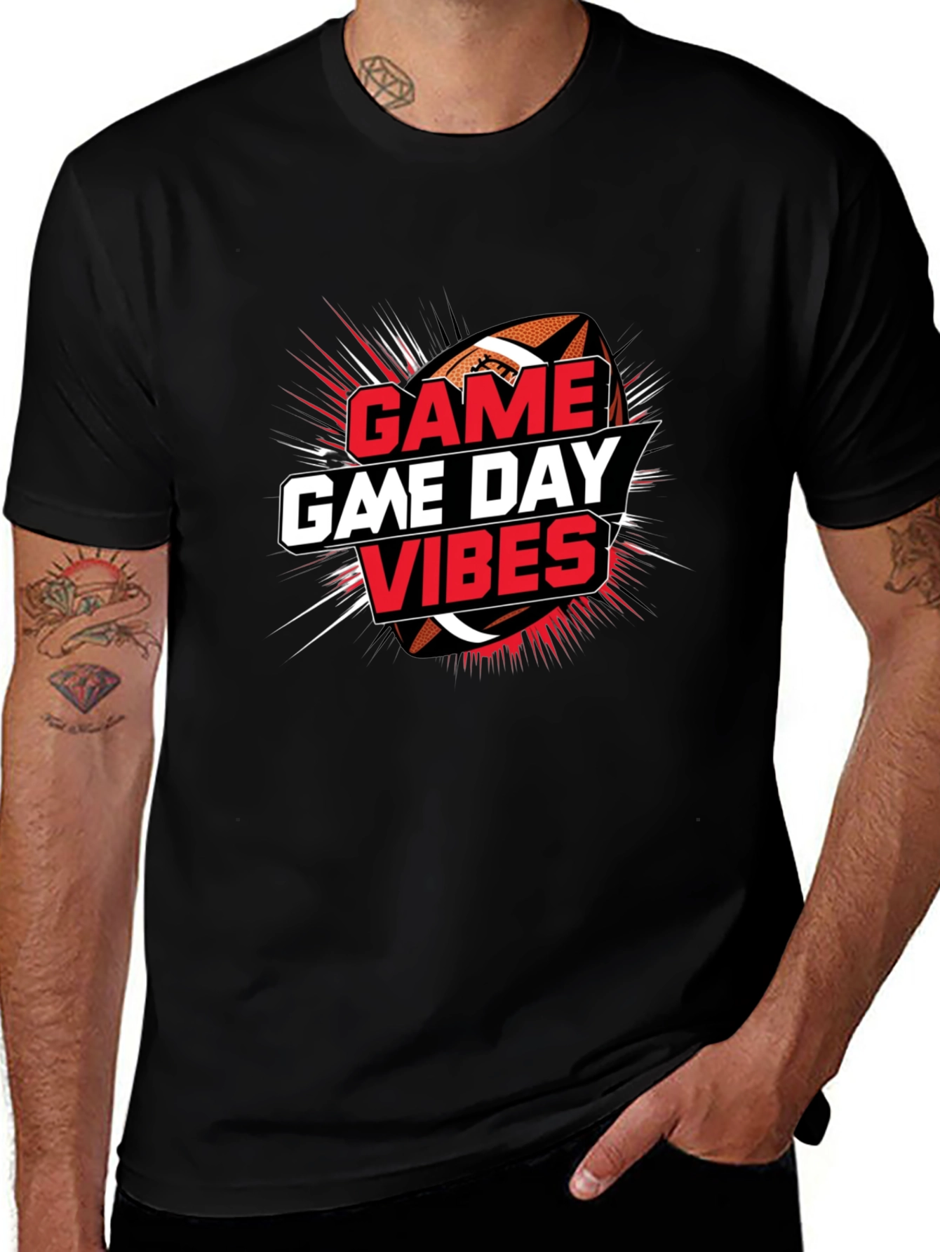 Game Day Vibes Football Graphic Tee