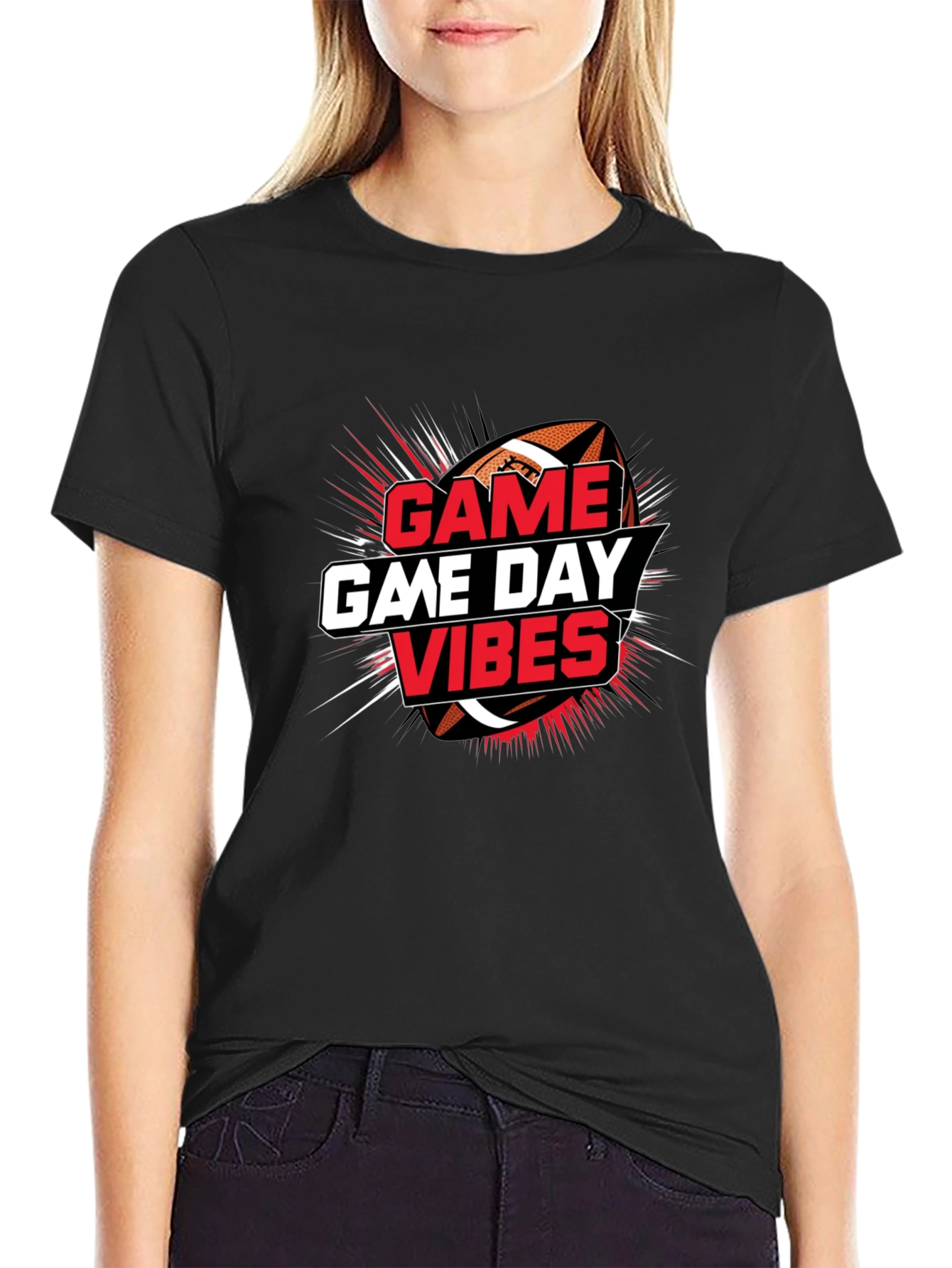 Game Day Vibes Football Graphic Tee