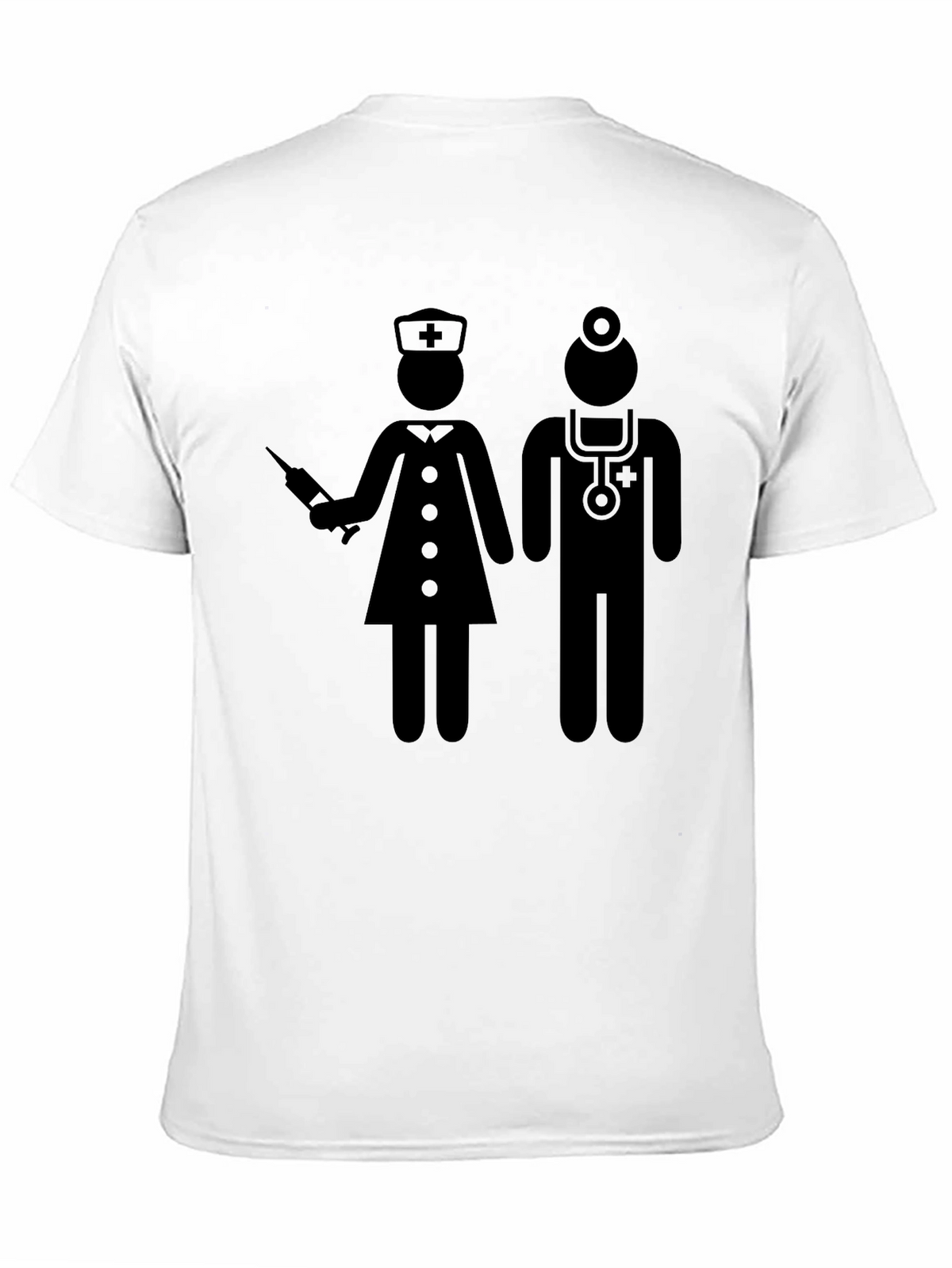Nurse & Doctor Graphic T-Shirt - Black