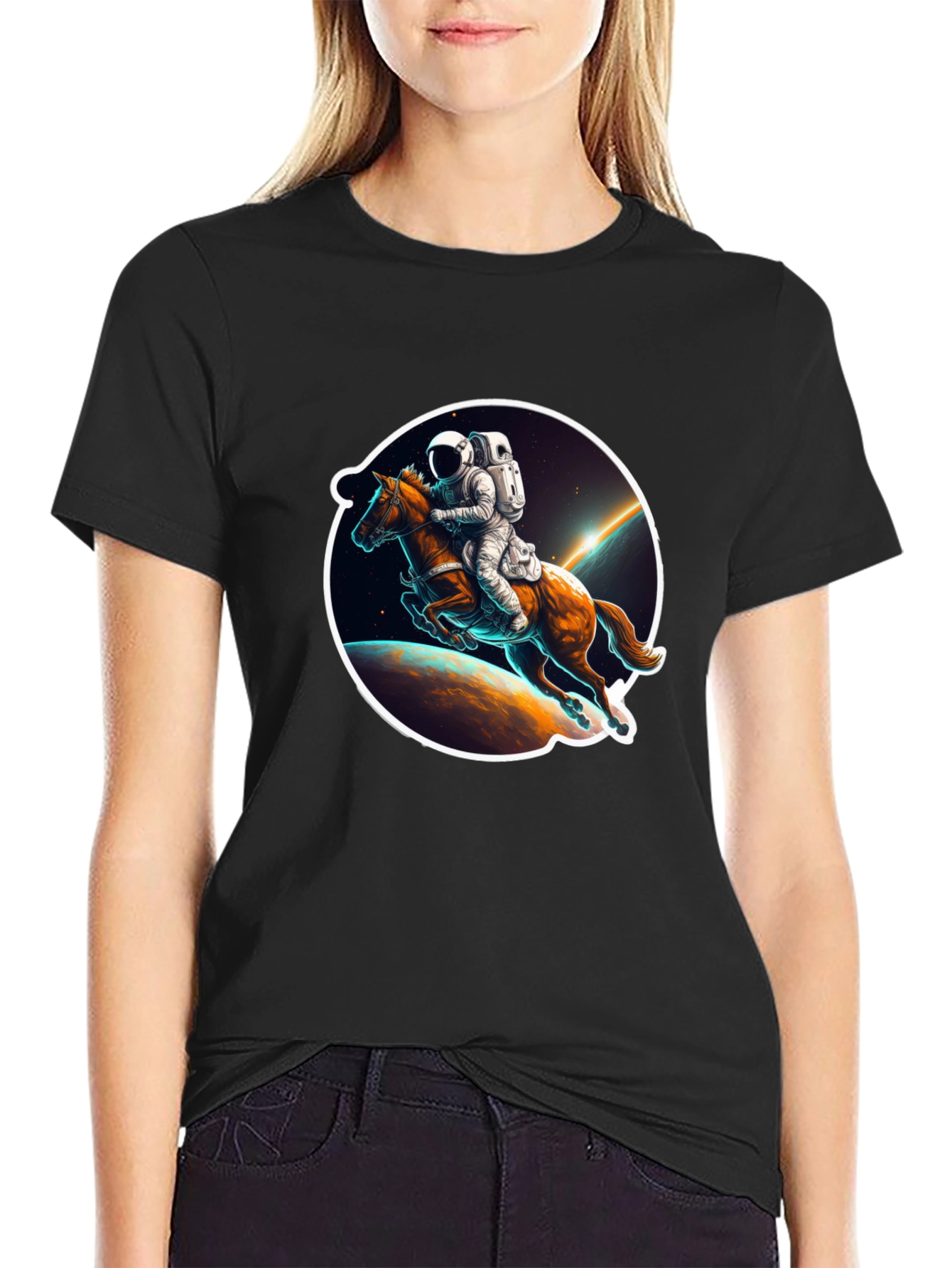 Astronaut Horse Riding T-Shirt