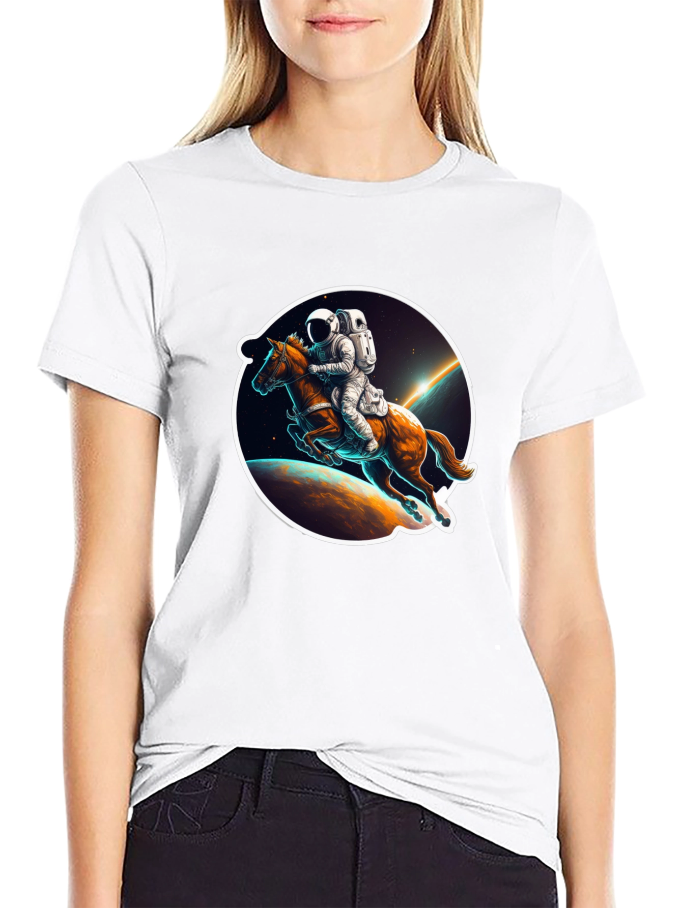 Astronaut Horse Riding T-Shirt