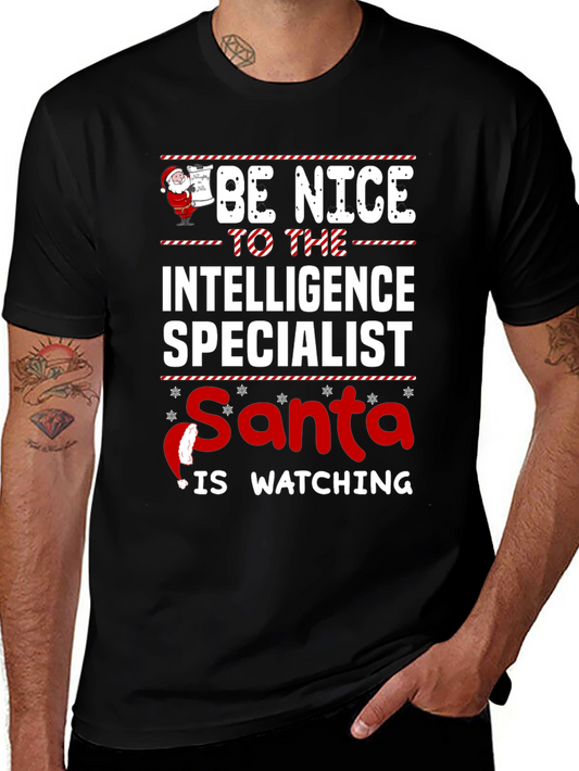 Intelligence Specialist Santa T-Shirt