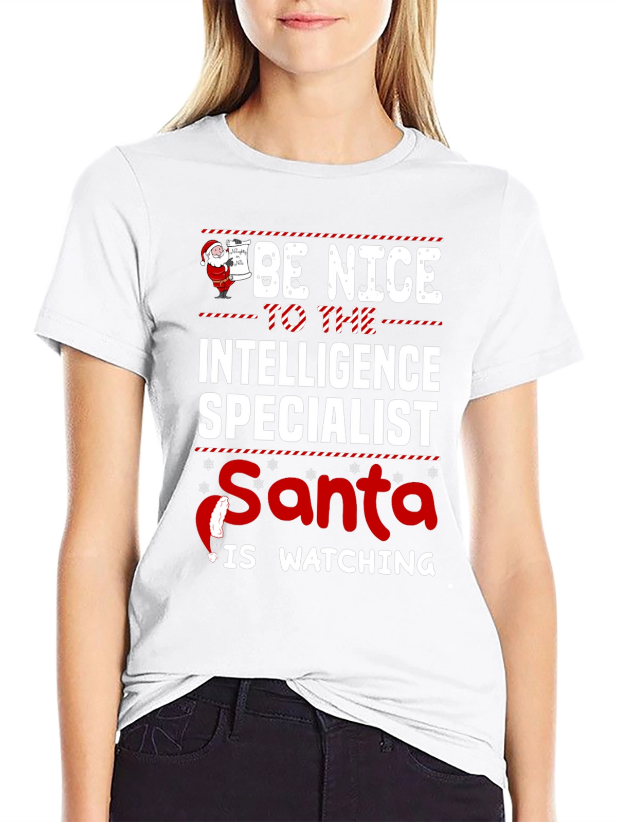Intelligence Specialist Santa T-Shirt