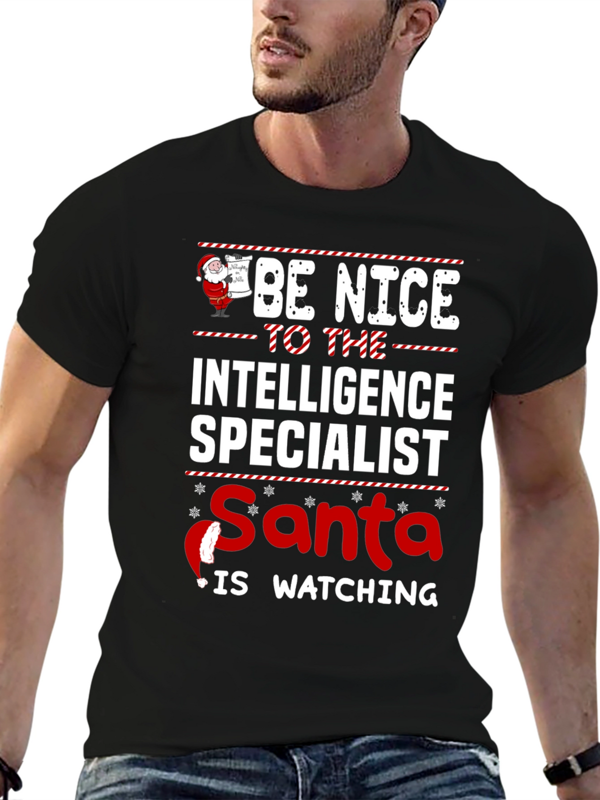Intelligence Specialist Santa T-Shirt