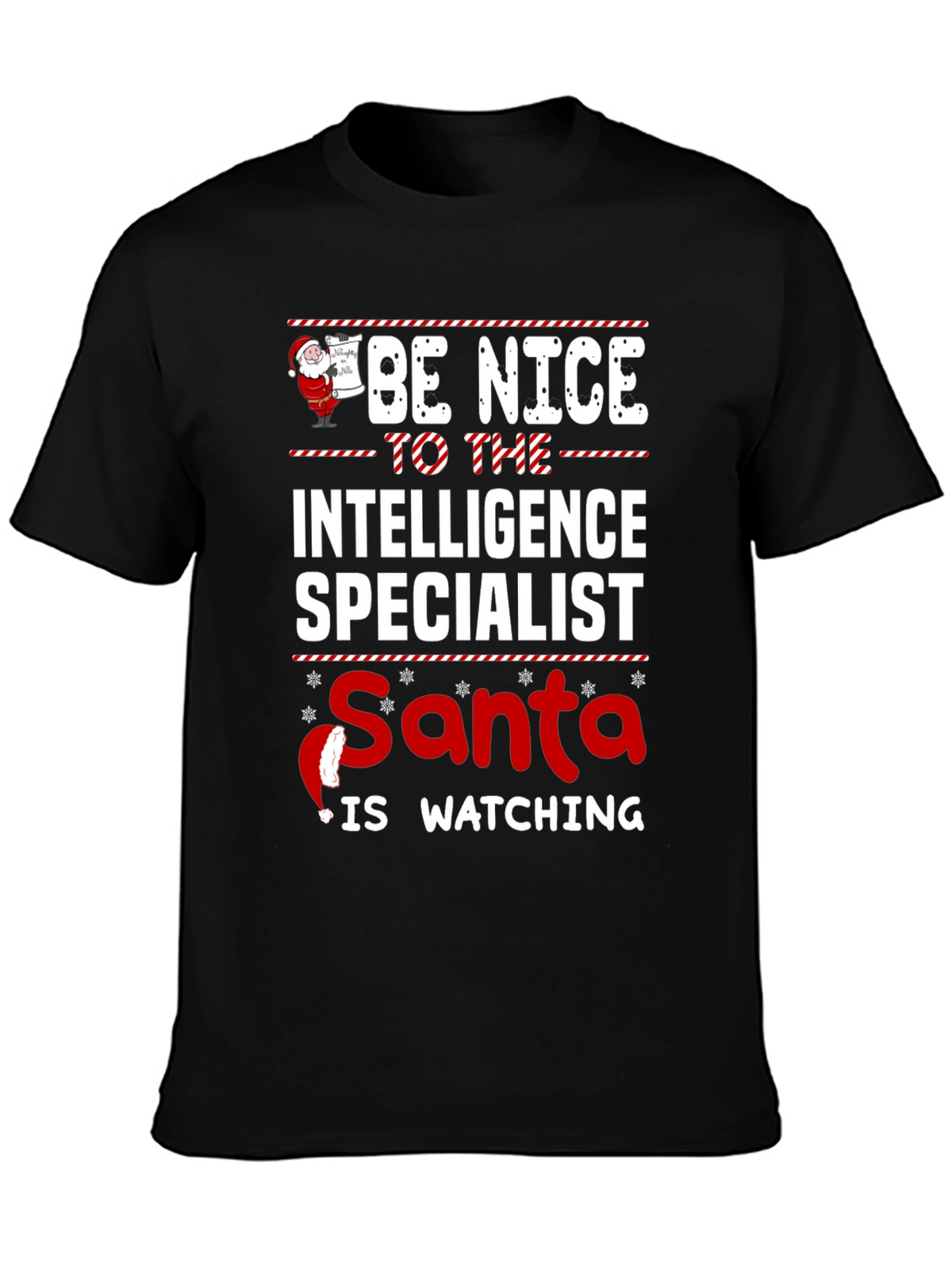 Intelligence Specialist Santa T-Shirt