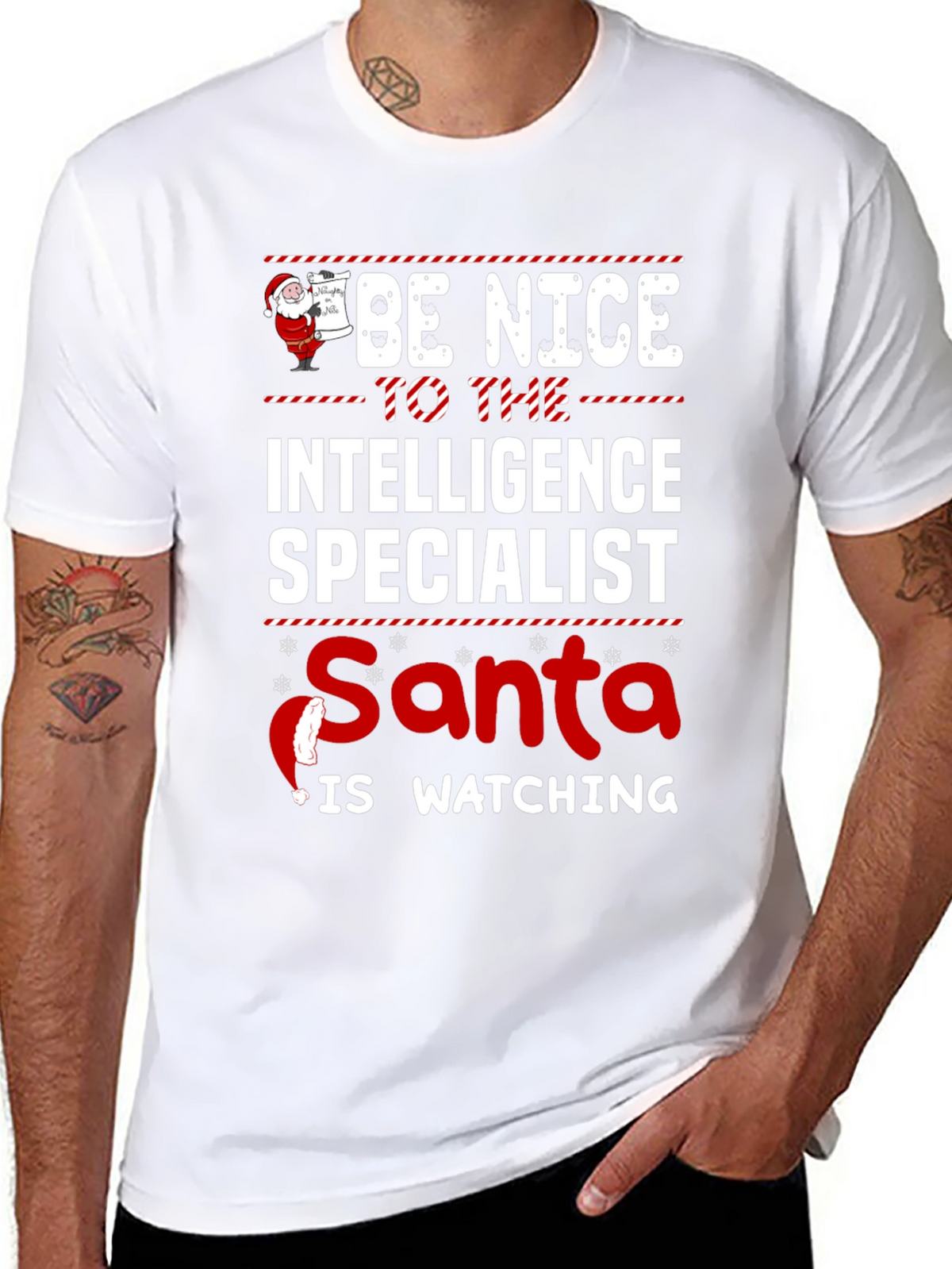Intelligence Specialist Santa T-Shirt