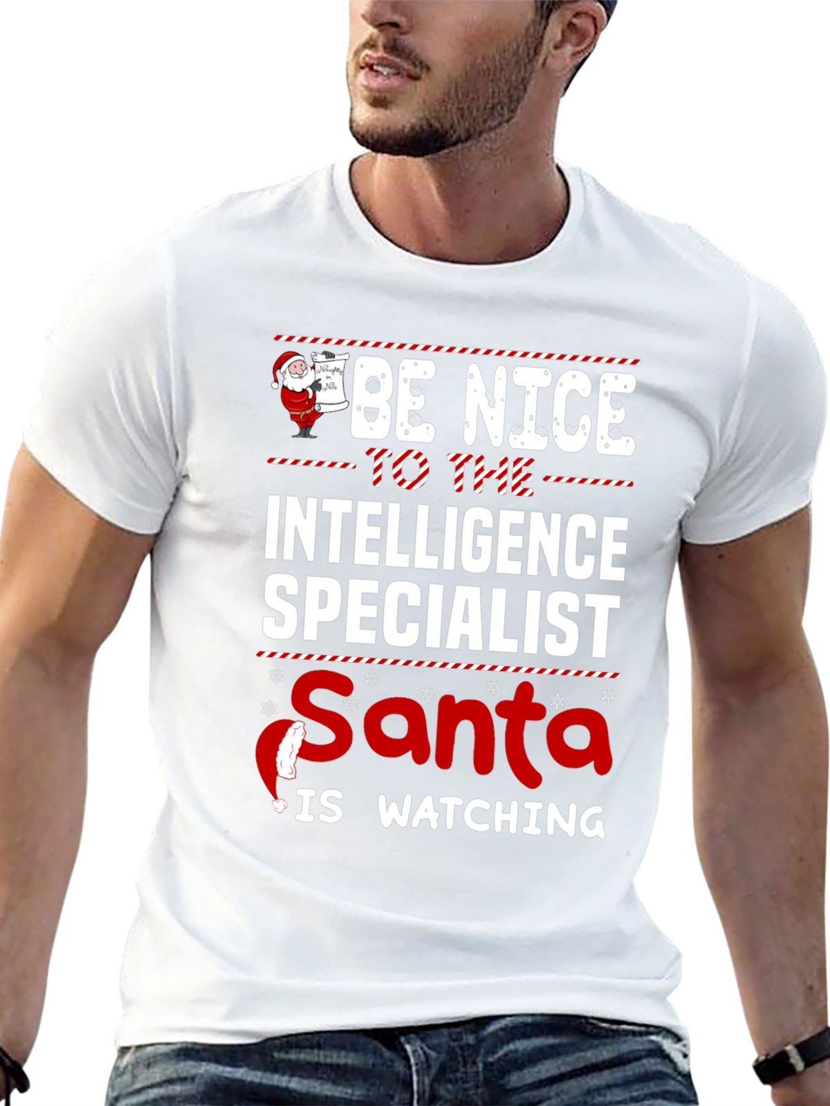 Intelligence Specialist Santa T-Shirt