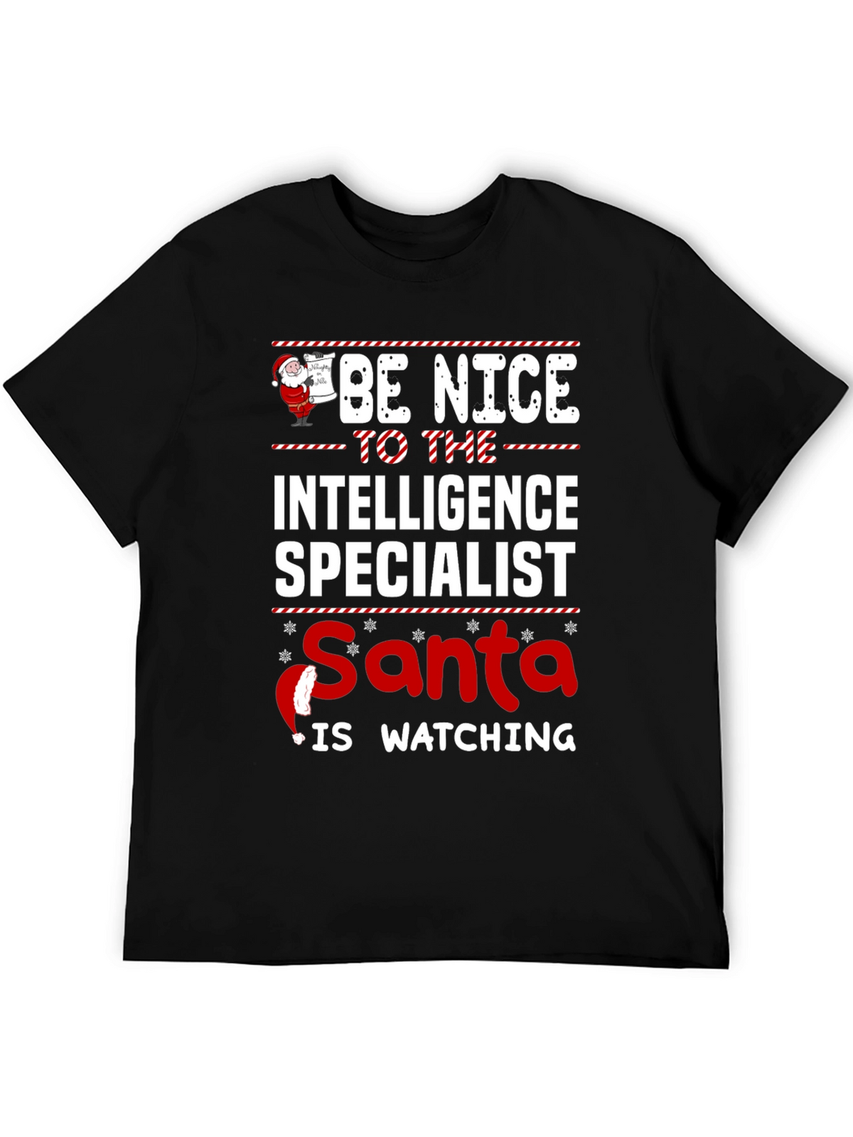 Intelligence Specialist Santa T-Shirt