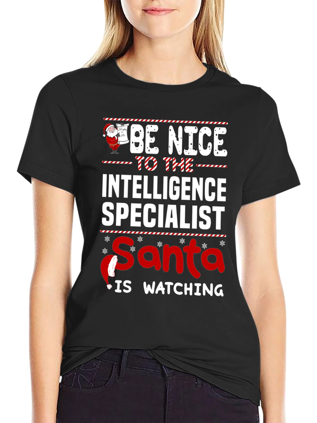 Intelligence Specialist Santa T-Shirt