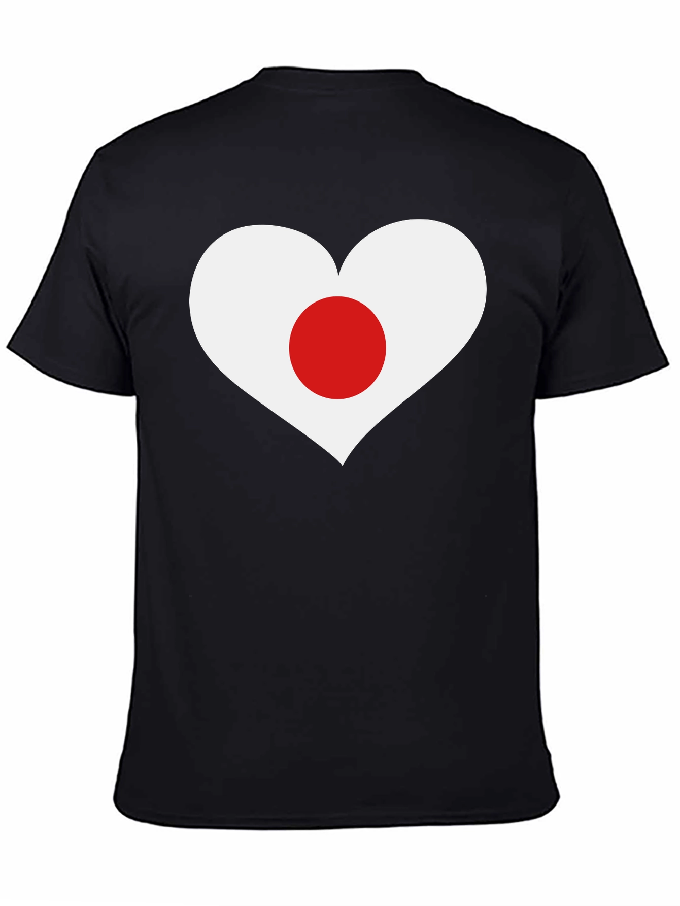 Japan Heart Flag Graphic T-Shirt