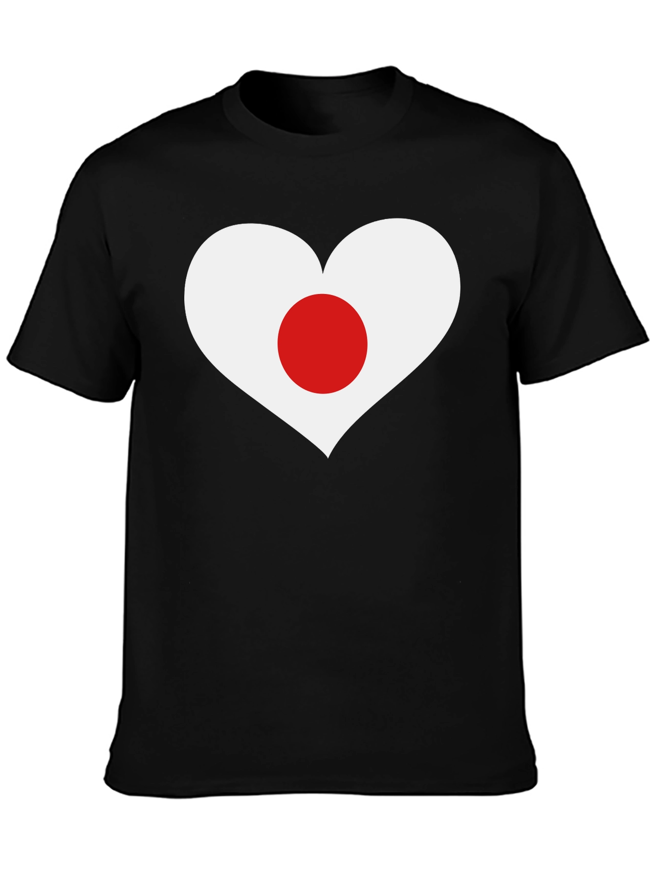 Japan Heart Flag Graphic T-Shirt