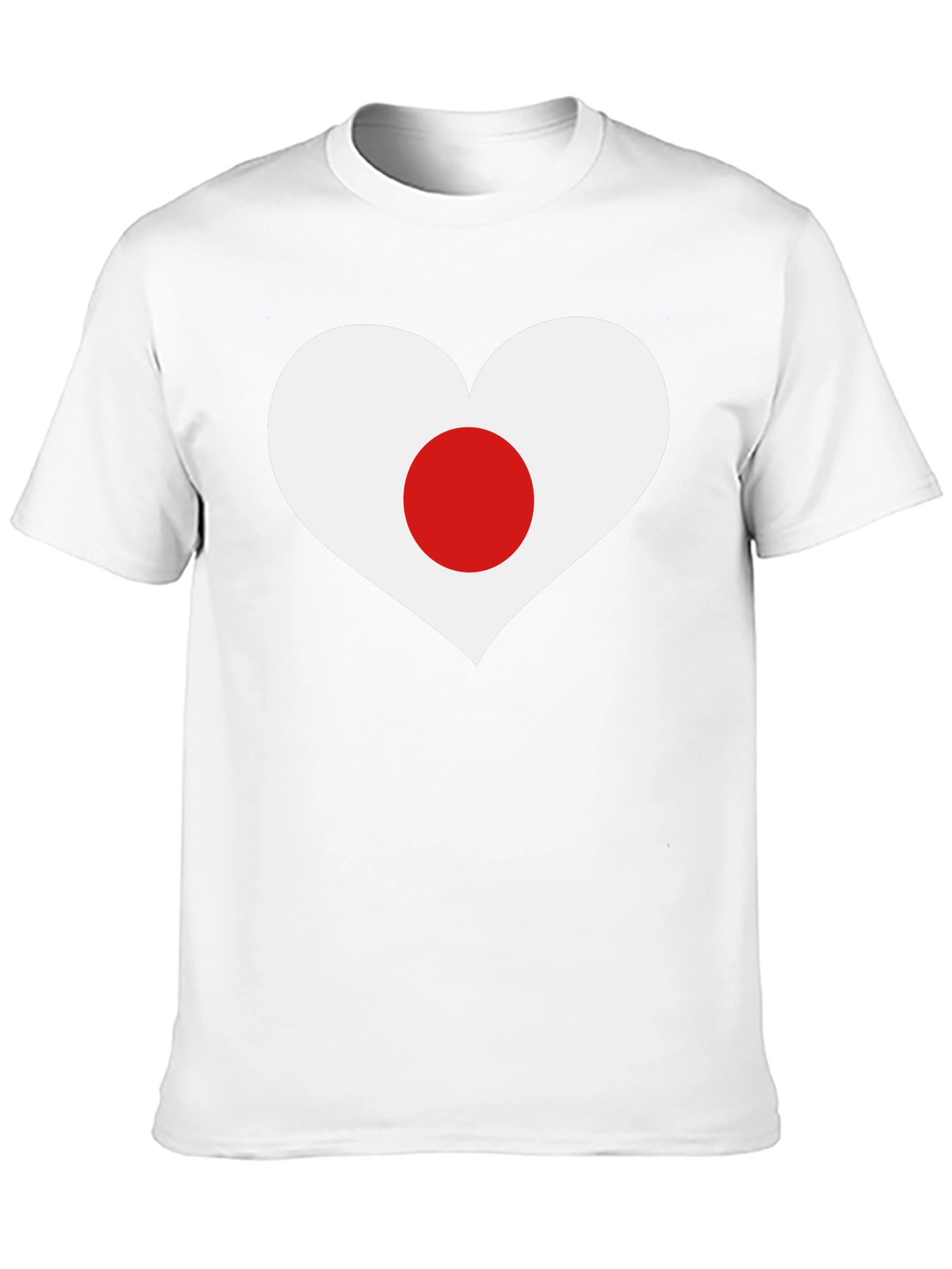 Japan Heart Flag Graphic T-Shirt