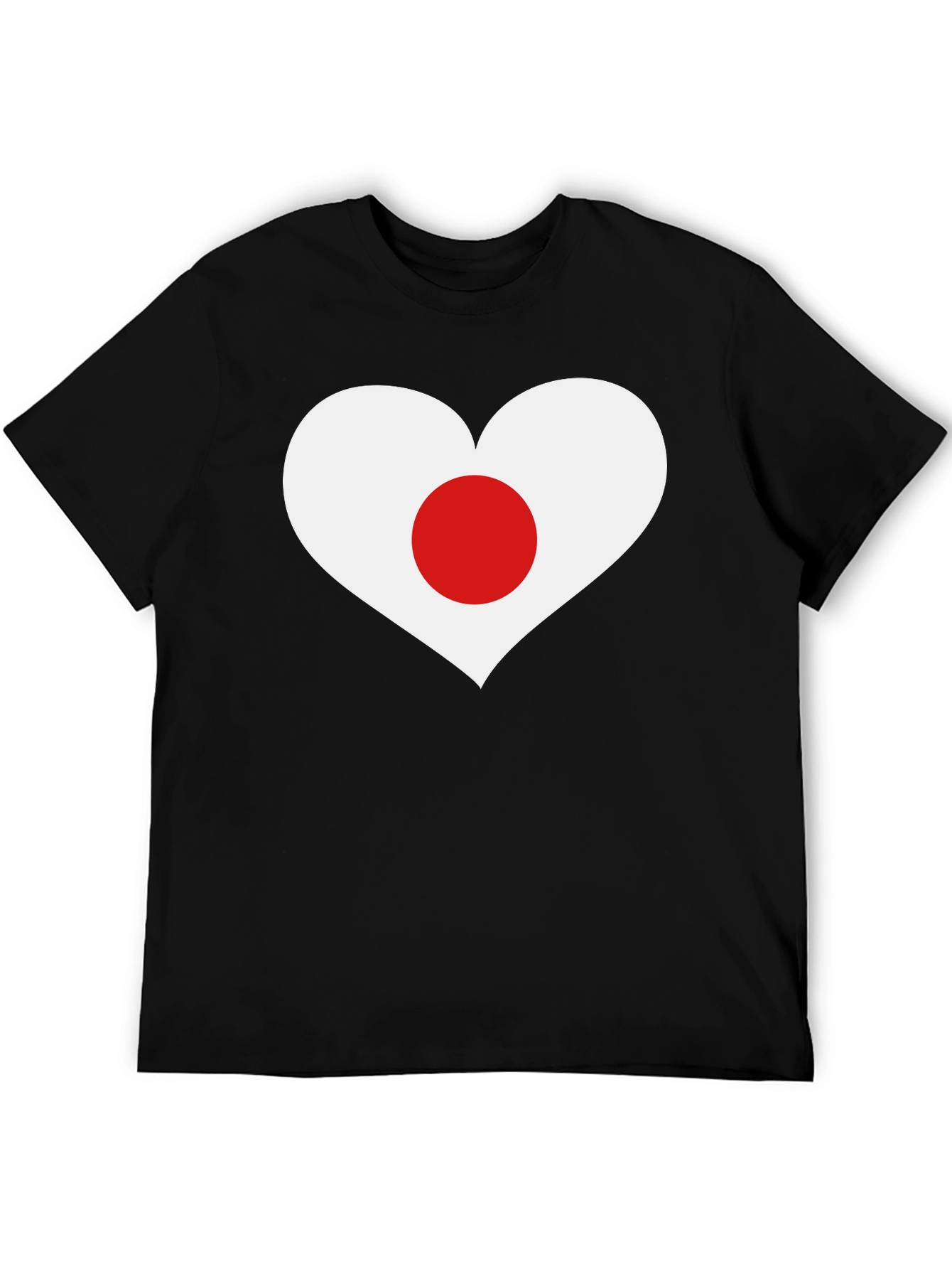 Japan Heart Flag Graphic T-Shirt