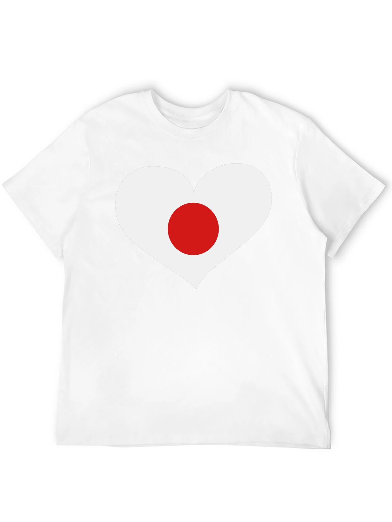 Japan Heart Flag Graphic T-Shirt