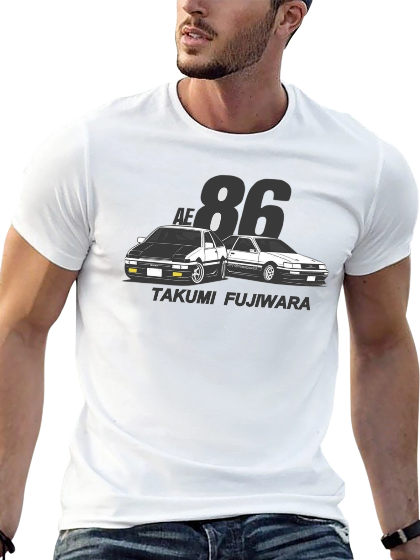 Initial D AE86 T-Shirt - Takumi Fujiwara Tribute