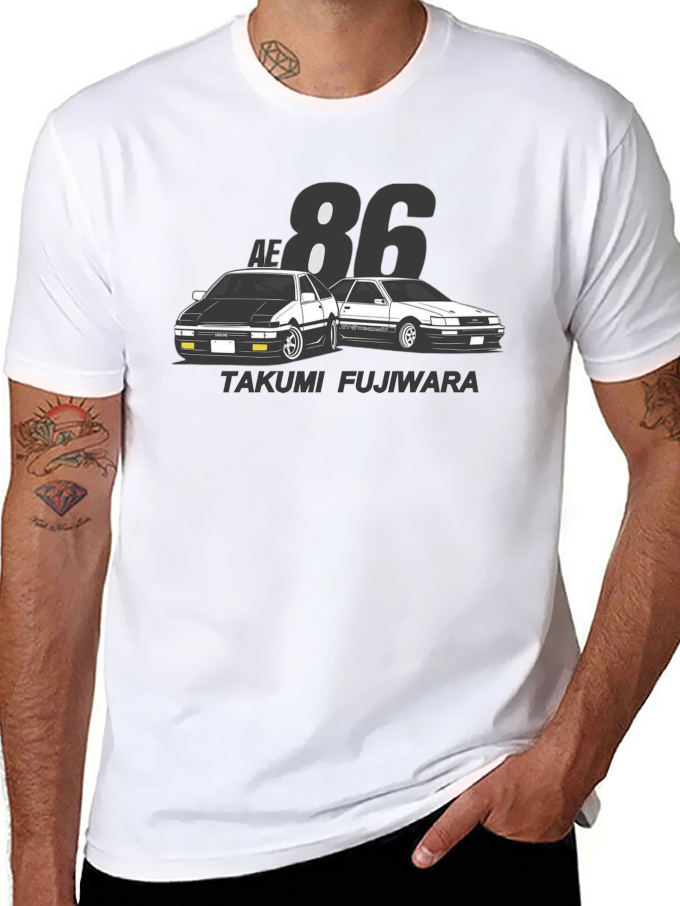 Initial D AE86 T-Shirt - Takumi Fujiwara Tribute