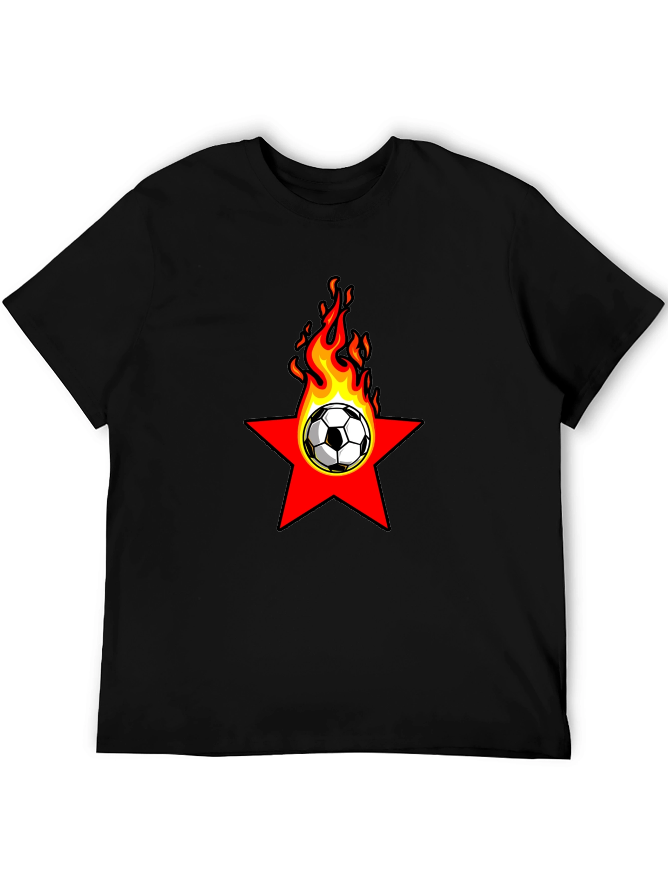 Fiery Soccer Star T-Shirt