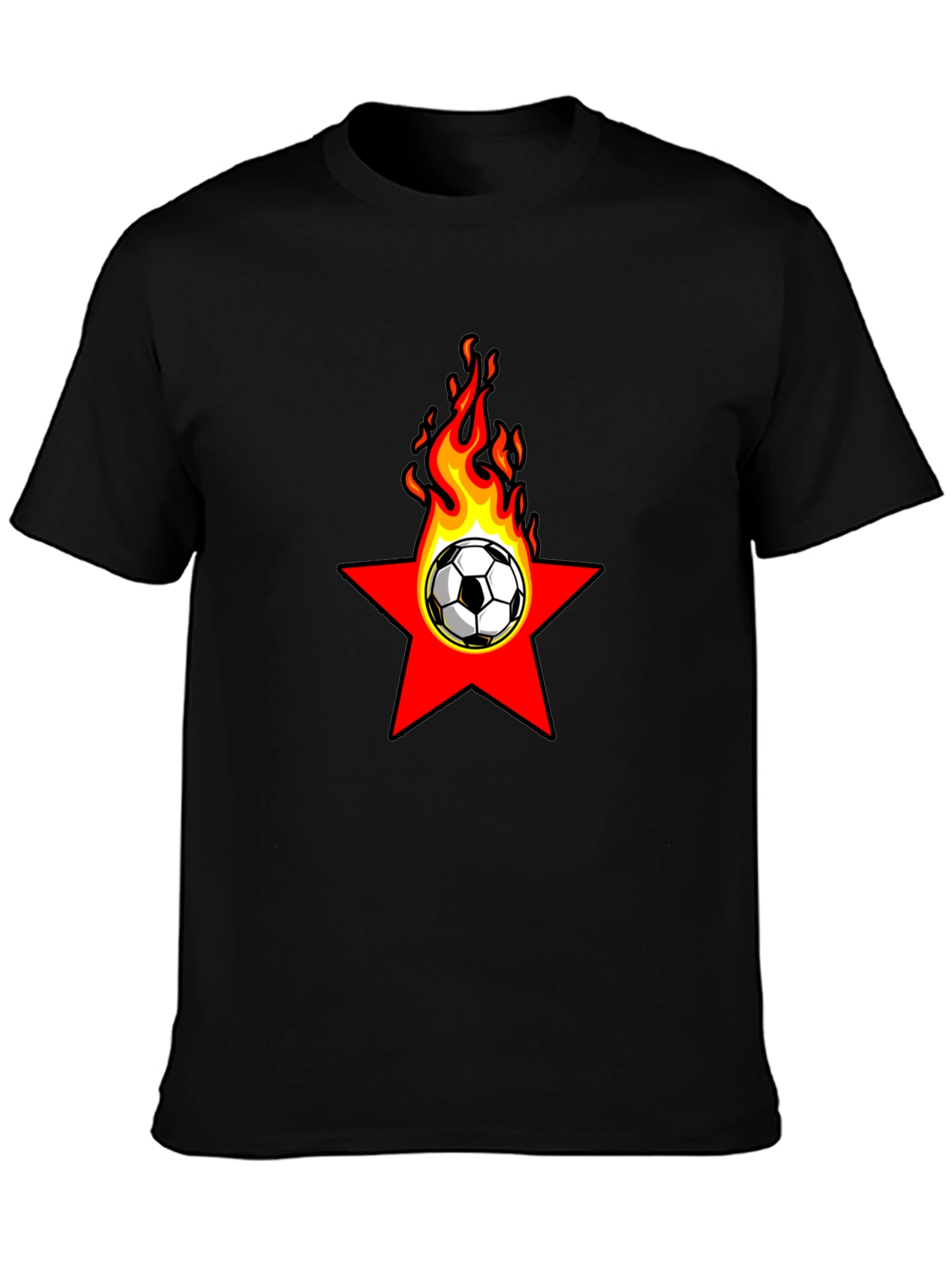 Fiery Soccer Star T-Shirt