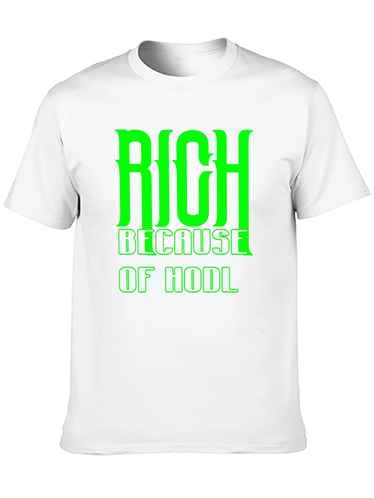 Rich Because of HODL Black T-Shirt