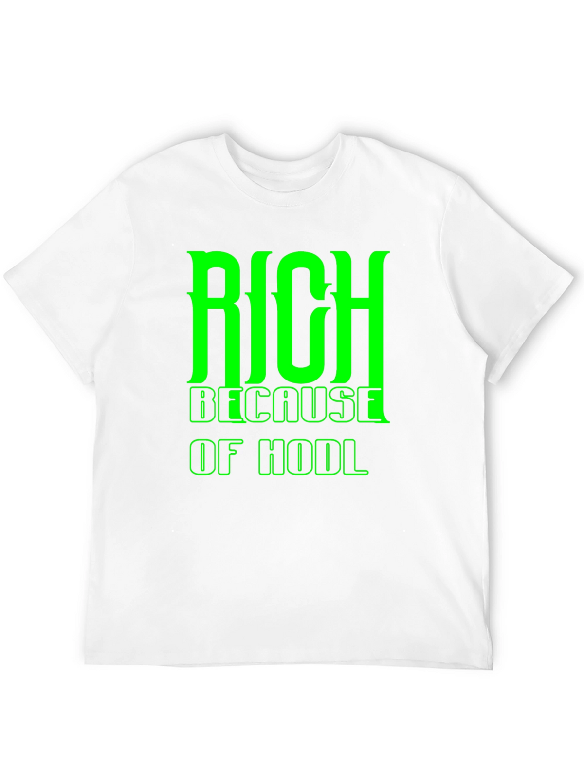 Rich Because of HODL Black T-Shirt