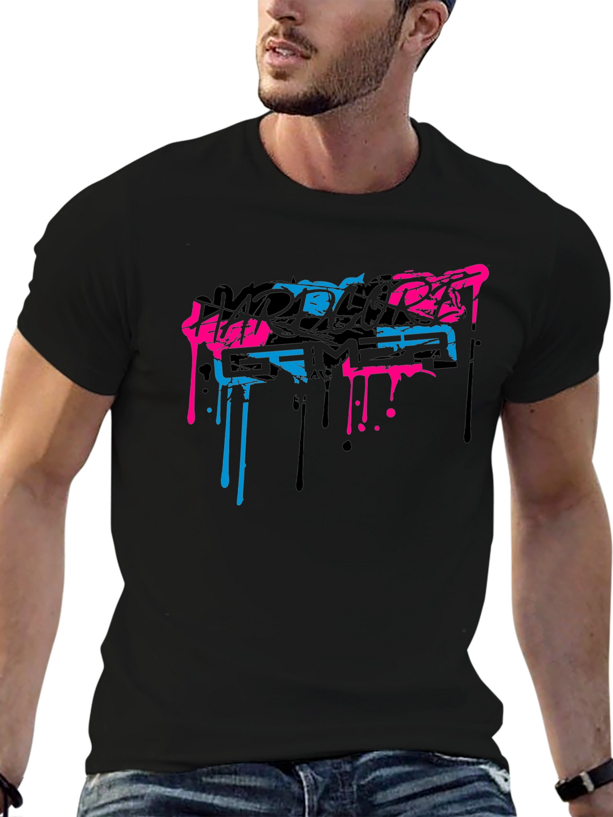 Hardcore Gamer Black T-Shirt