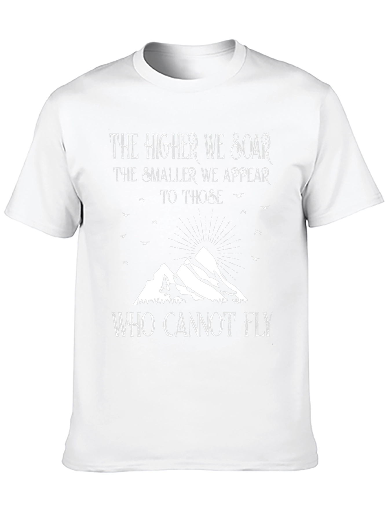 Soar Above T-Shirt - Inspiring Mountain Design
