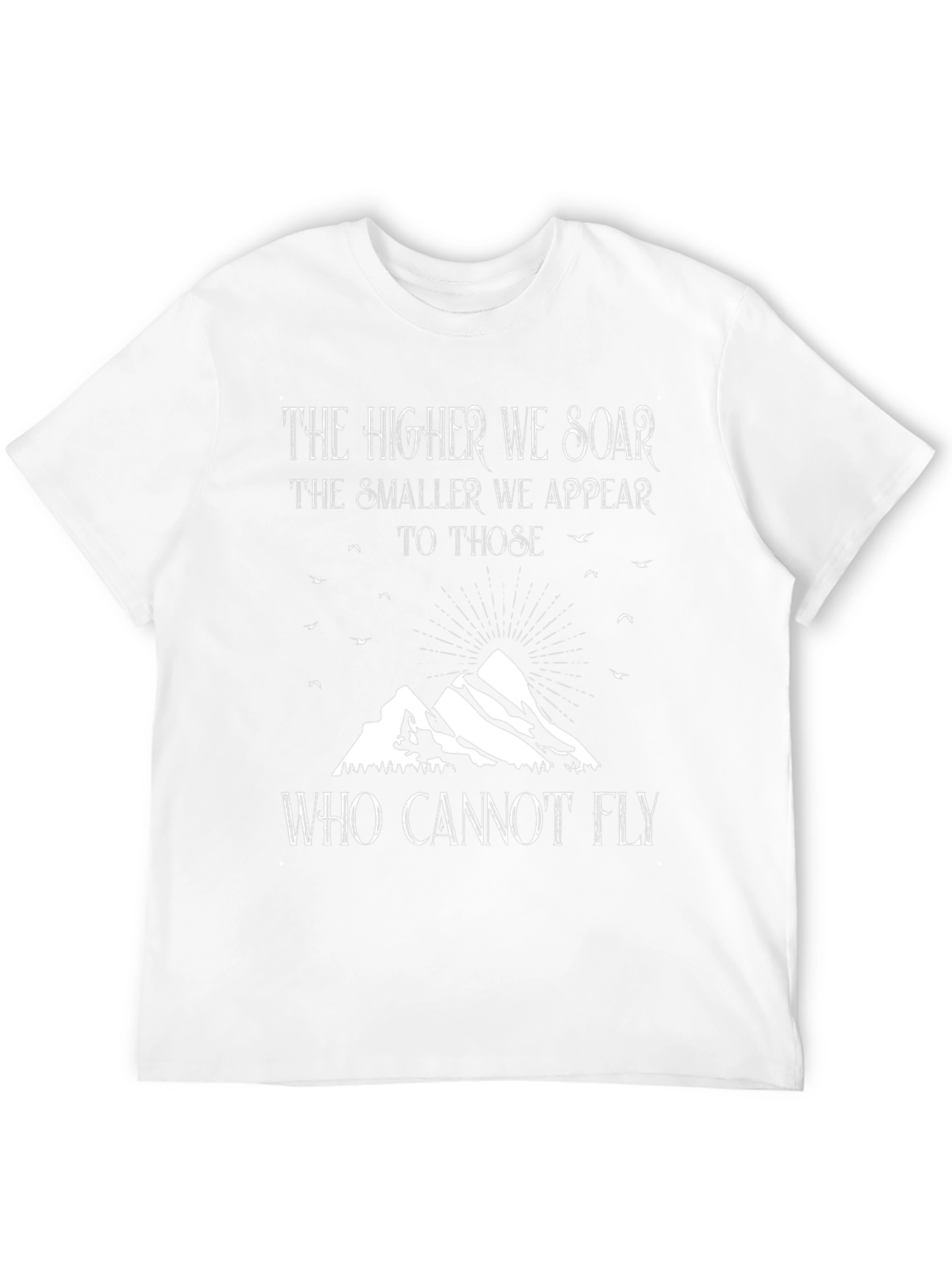 Soar Above T-Shirt - Inspiring Mountain Design