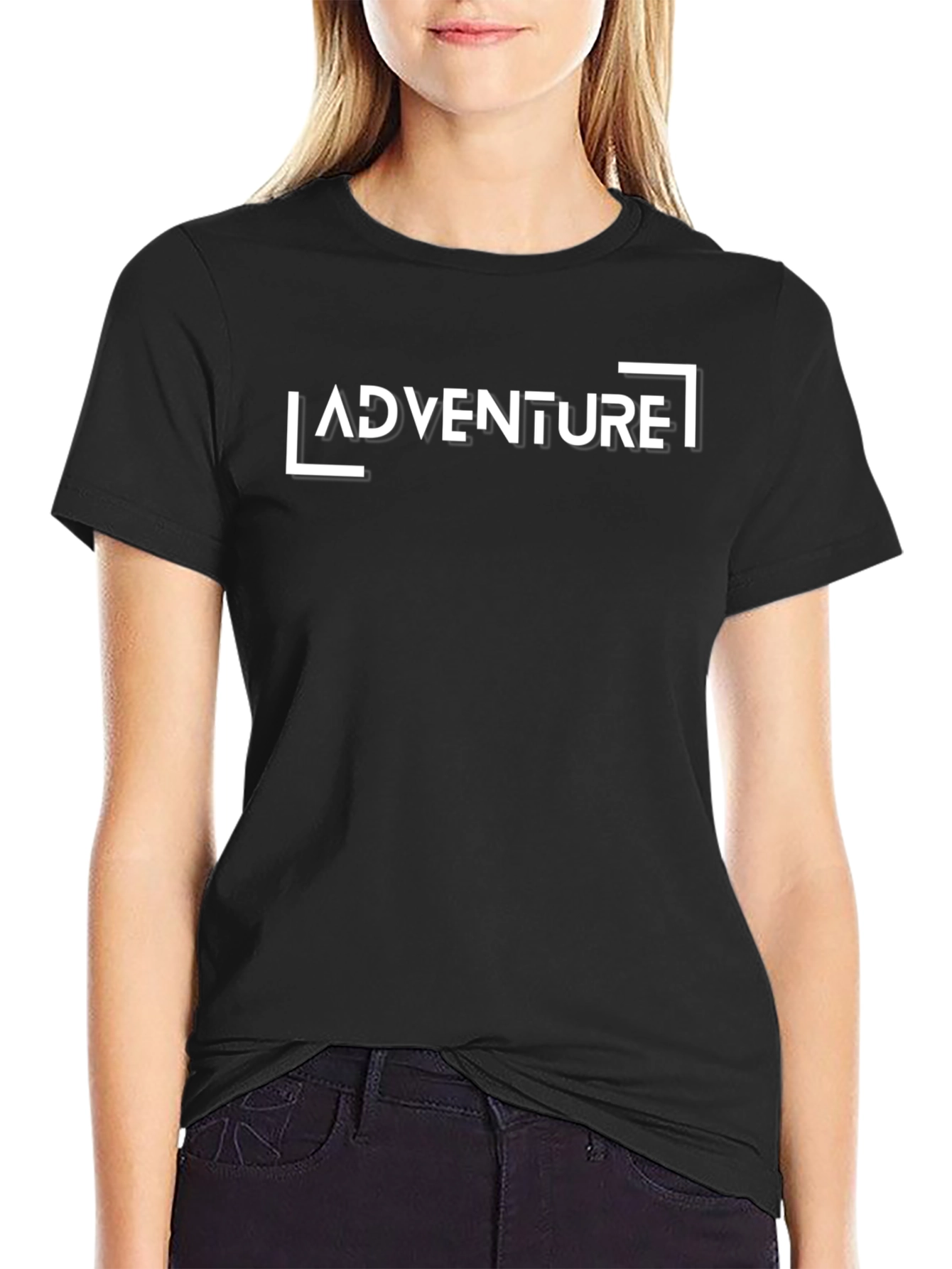 Adventure Graphic Print T-Shirt - Classic Black Tee
