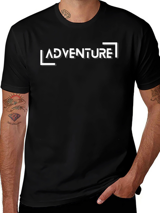 Adventure Graphic Print T-Shirt - Classic Black Tee