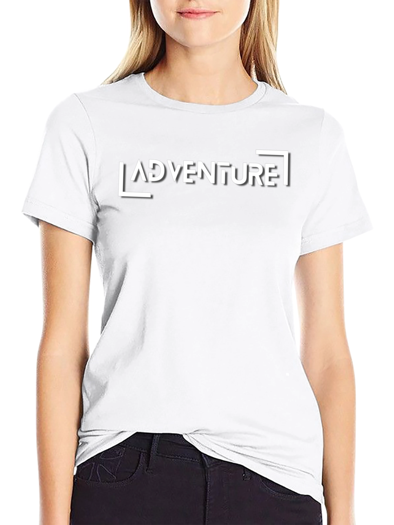 Adventure Graphic Print T-Shirt - Classic Black Tee