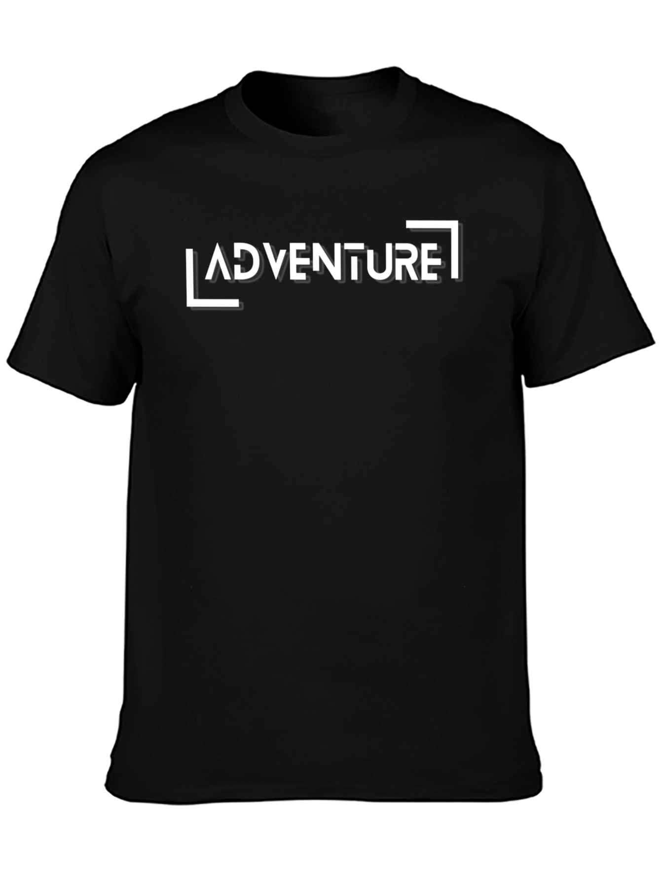 Adventure Graphic Print T-Shirt - Classic Black Tee