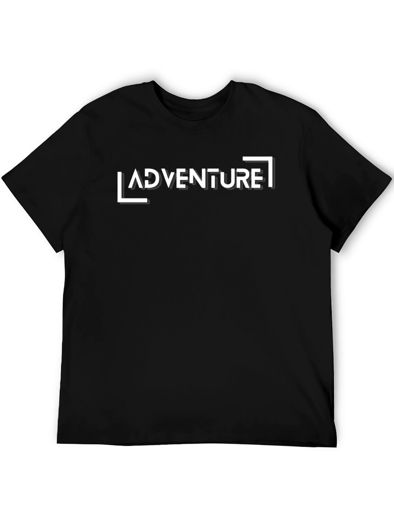 Adventure Graphic Print T-Shirt - Classic Black Tee