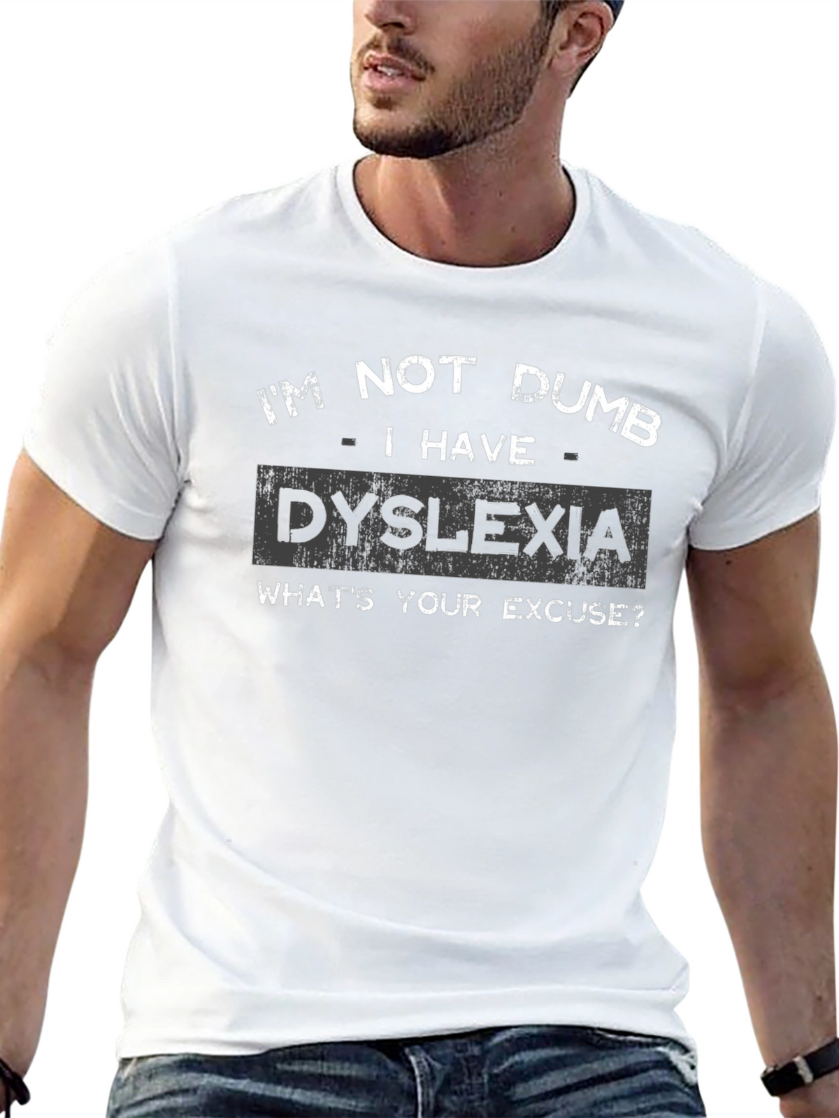 Im Not Dumb - Dyslexia Mens Black T-Shirt