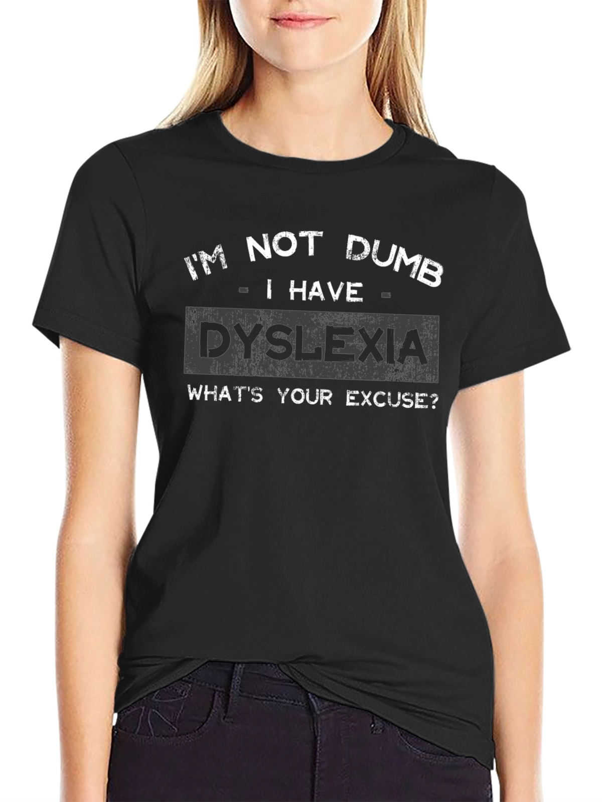 Im Not Dumb - Dyslexia Mens Black T-Shirt