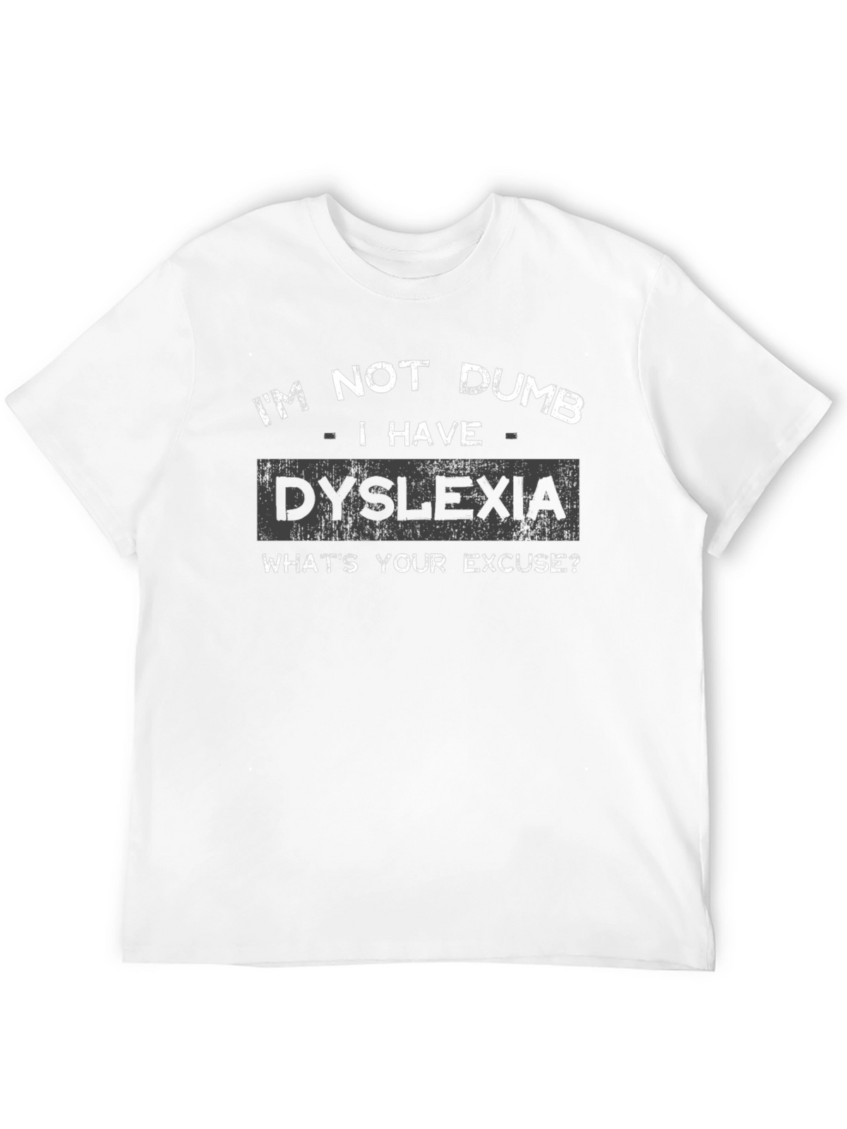 Im Not Dumb - Dyslexia Mens Black T-Shirt