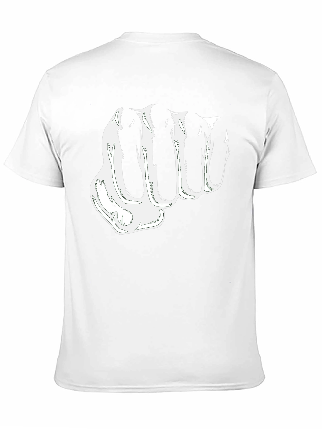 Fist Graphic Print Black T-Shirt