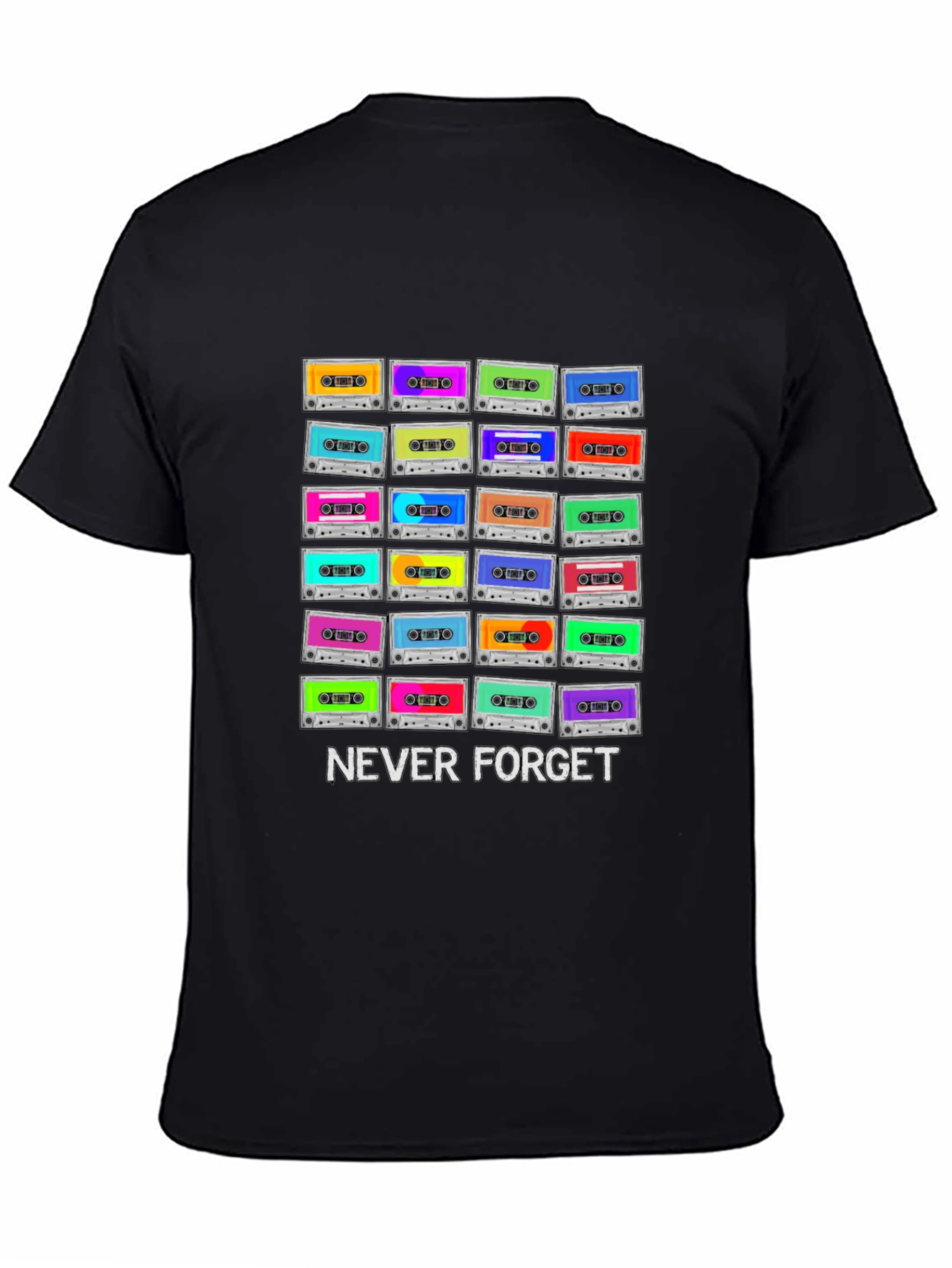 Retro Cassette Tape T-Shirt - Never Forget